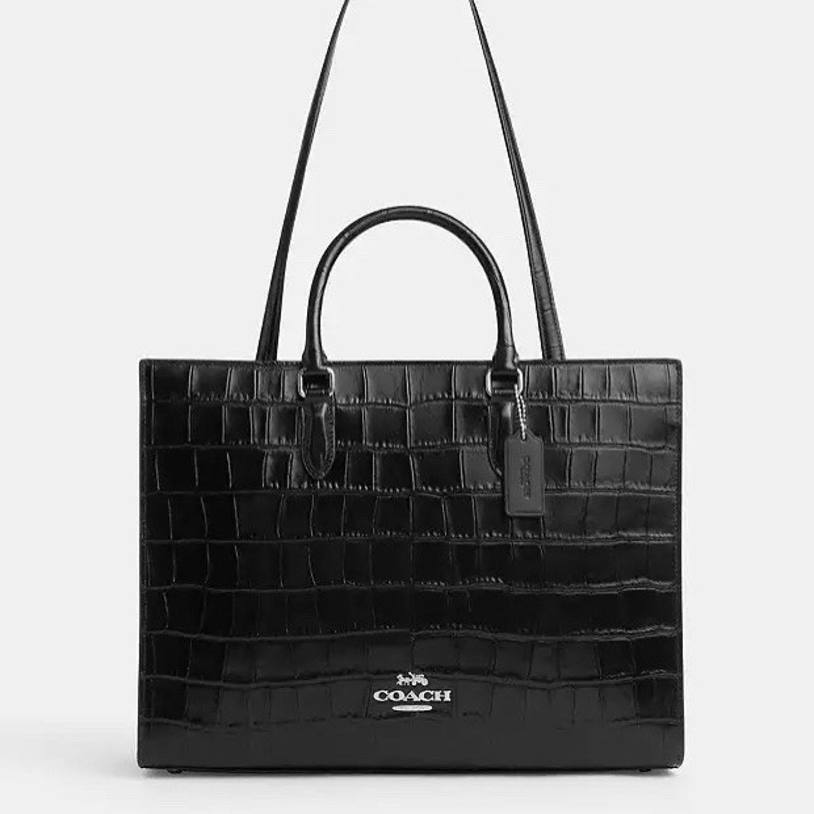 Coach NWT Coach Maggie Tote Bag leather CY667 Silver/Black Size ONE SIZE - 5 Thumbnail