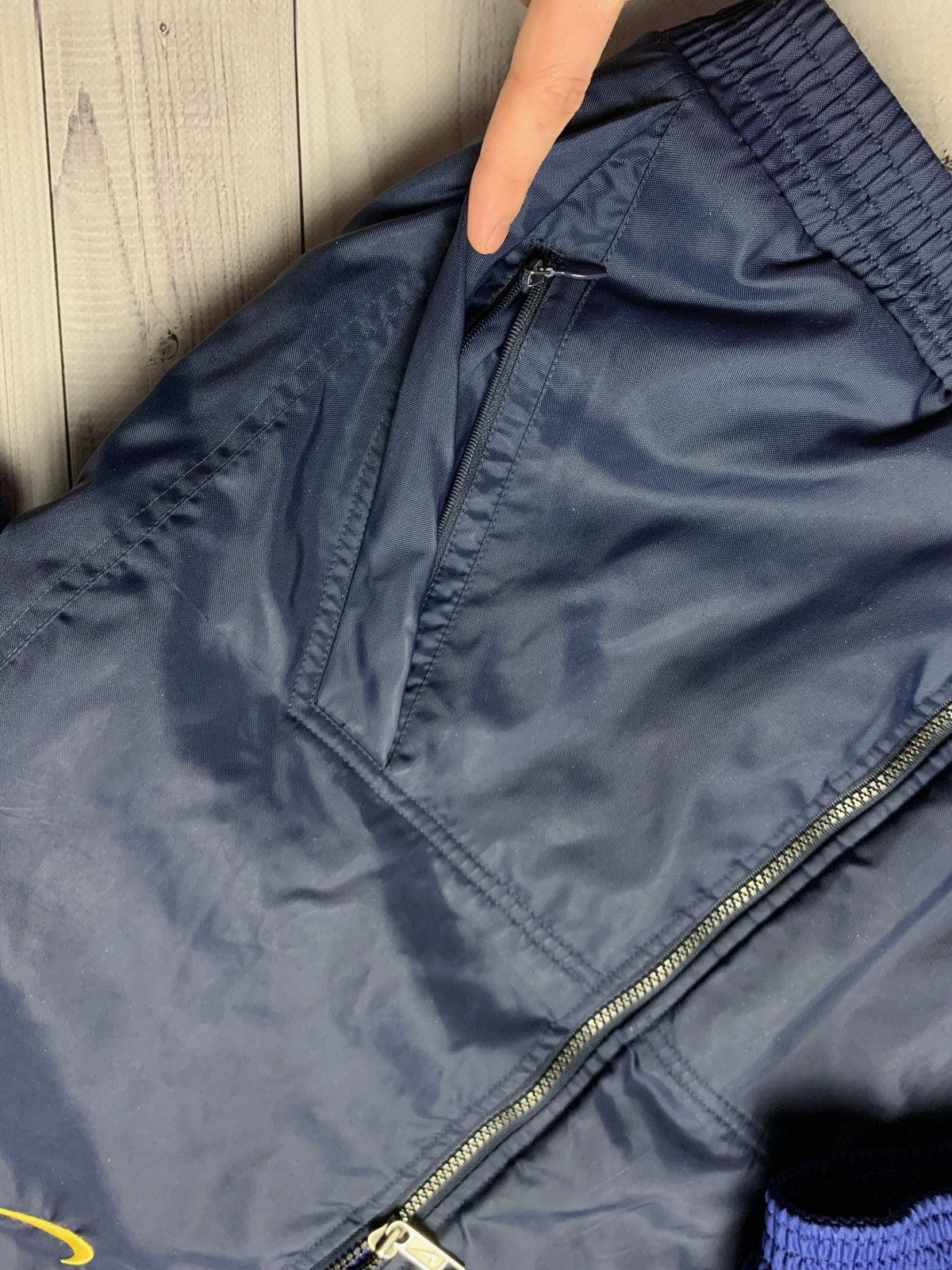 Nike × Vintage Vintage Nike light Jacket logo size Xs navy Size US XXS / EU 40 - 9 Thumbnail