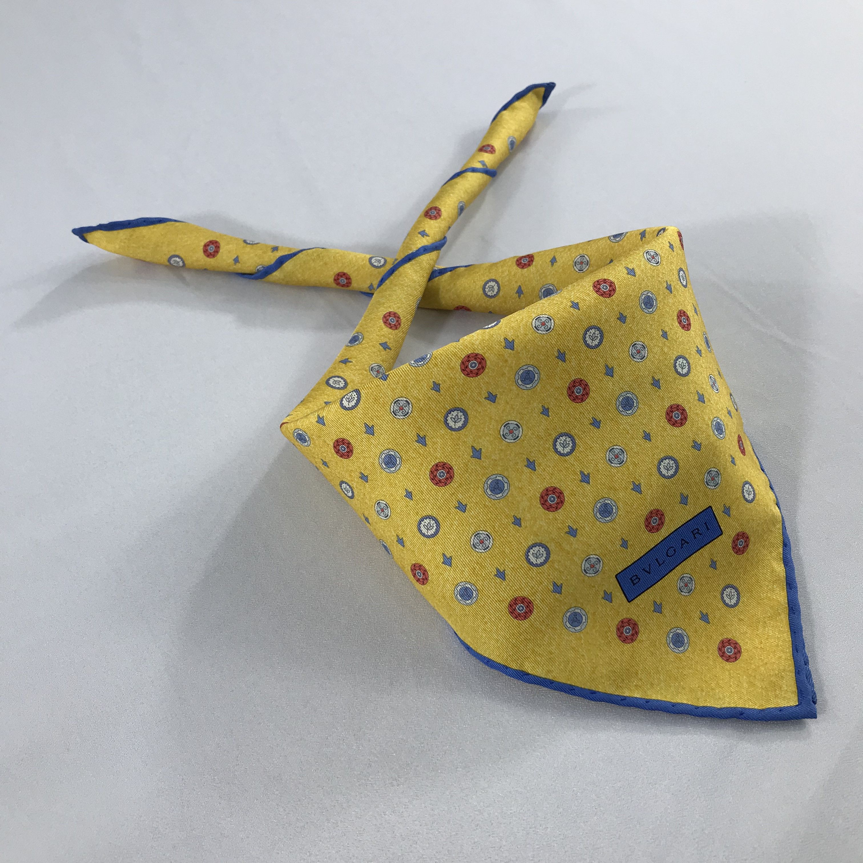 Bvlgari × Vintage Bvlgari Bandana / Handkerchief / Neckerchief - S2440 Size ONE SIZE - 4 Thumbnail