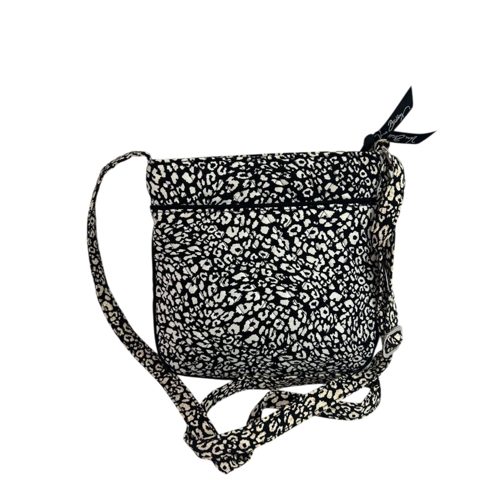 Vera Bradley Vera Bradley Camocat Hipster Bag Crossbody Black White Women Crossbody Bag Multicolor Canvas 8"h x 8"l x 1"d Strap Drop Adjustable to 27" Womens Size ONE SIZE - 4 Thumbnail