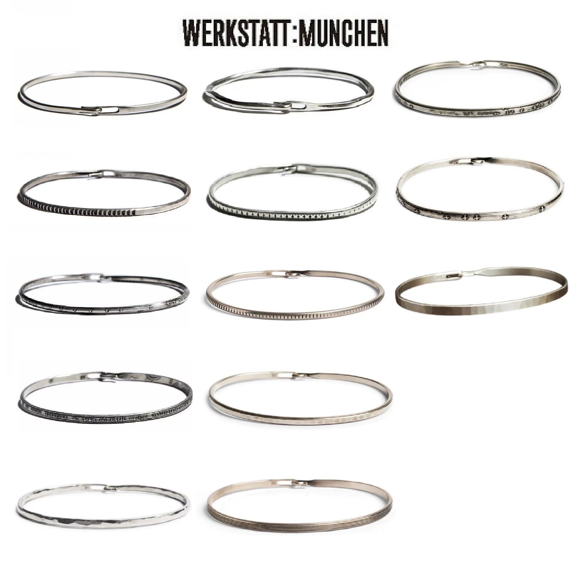 Werkstatt Munchen Werkstatt Munchen m2640 Hammered Bracelet Size ONE SIZE - 1 Thumbnail