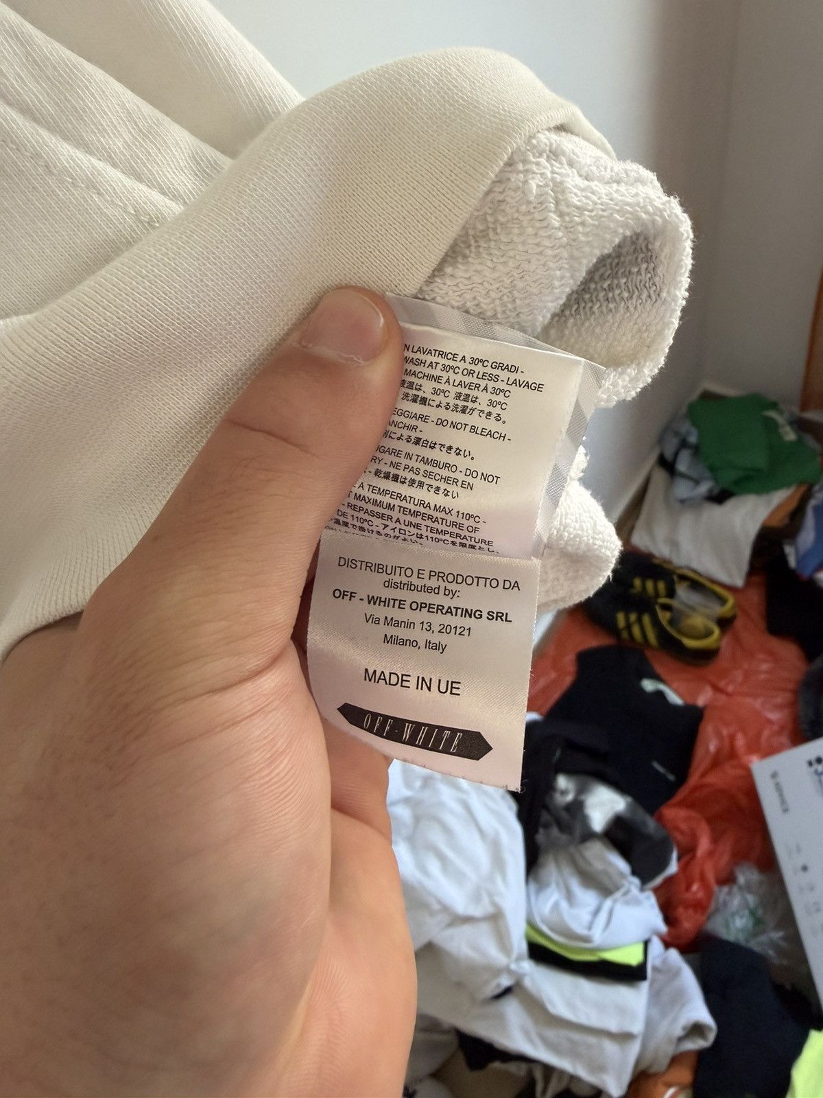 Off-White Off White “Blue Collar” Hoodie Size US L / EU 52-54 / 3 - 12 Thumbnail