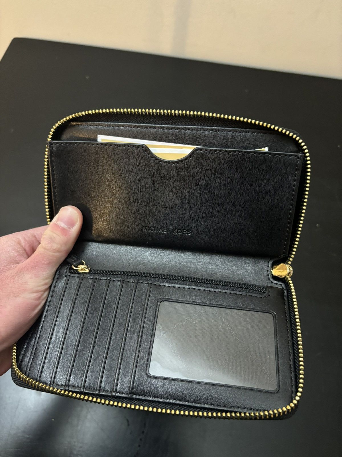 Michael Kors Michael Kors Jet Set Travel Wristlet Leather Wallet Black Size ONE SIZE - 6 Thumbnail