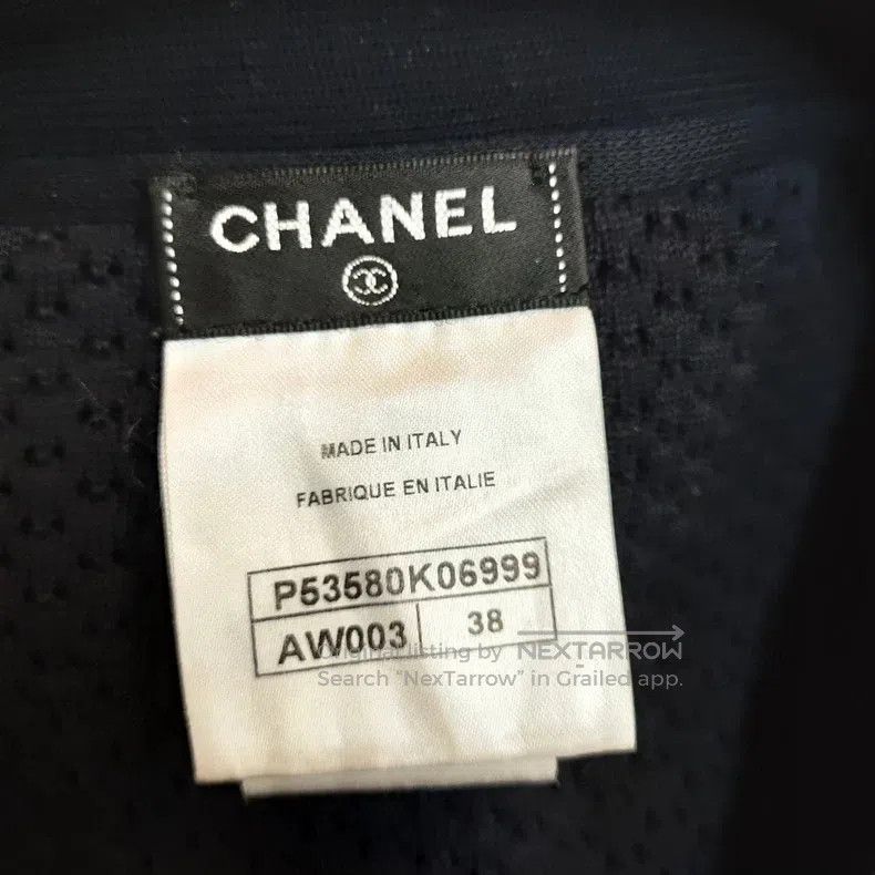 Chanel Chanel Dark blue V-neck four-pocket knitted jacket Size XS / US 0-2 / IT 36-38 - 3 Thumbnail