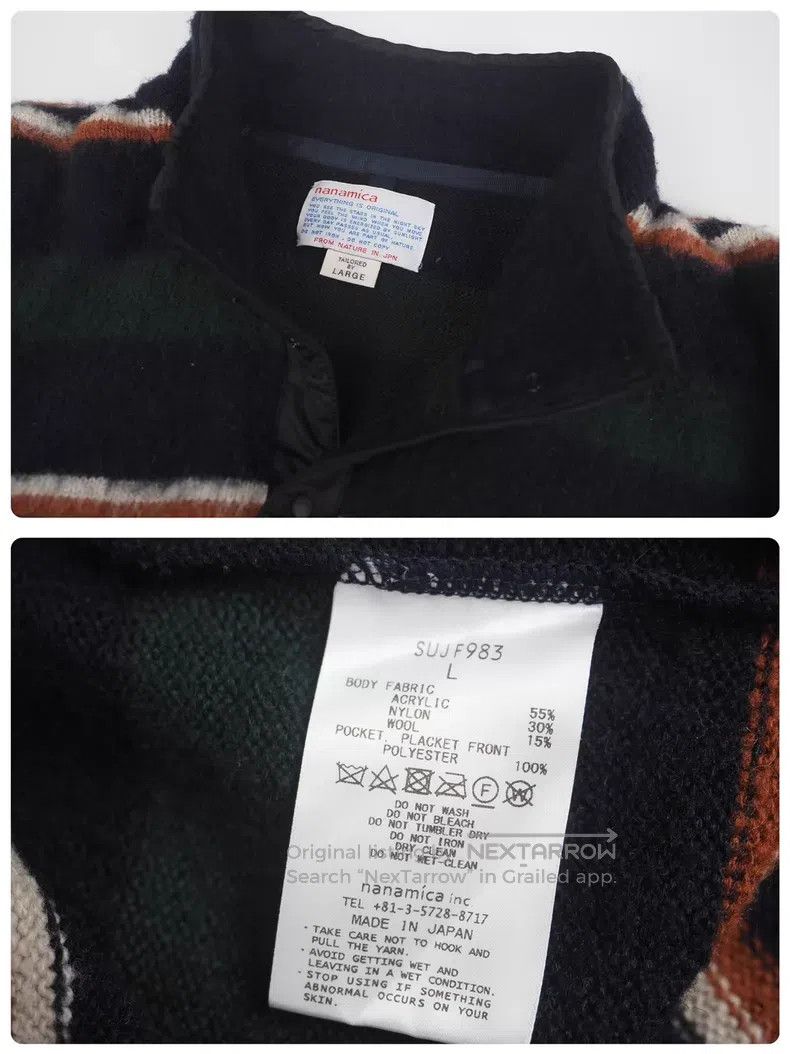 Nanamica nanamica Striped Knit Long Sleeve Size US L / EU 52-54 / 3 - 6 Thumbnail
