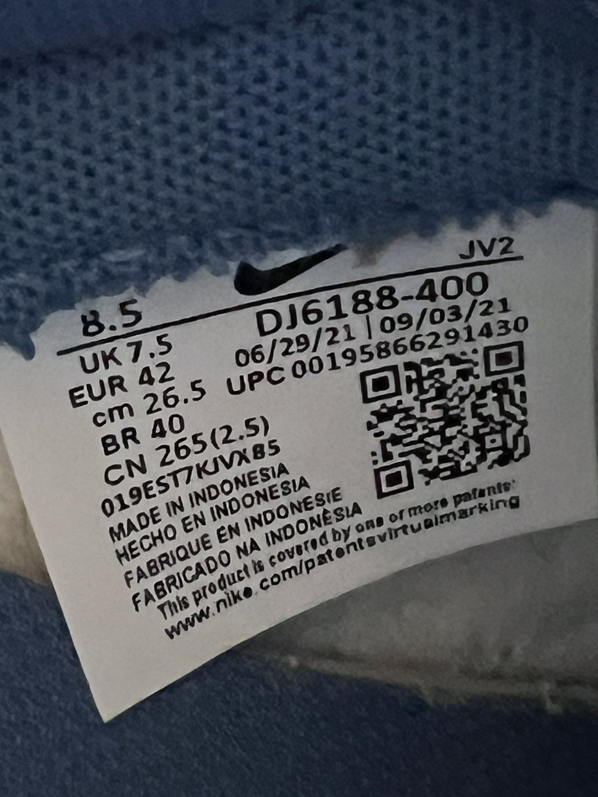 Nike Nike Dunk Low Marina Blue Size US 8.5 / EU 41-42 - 6 Thumbnail