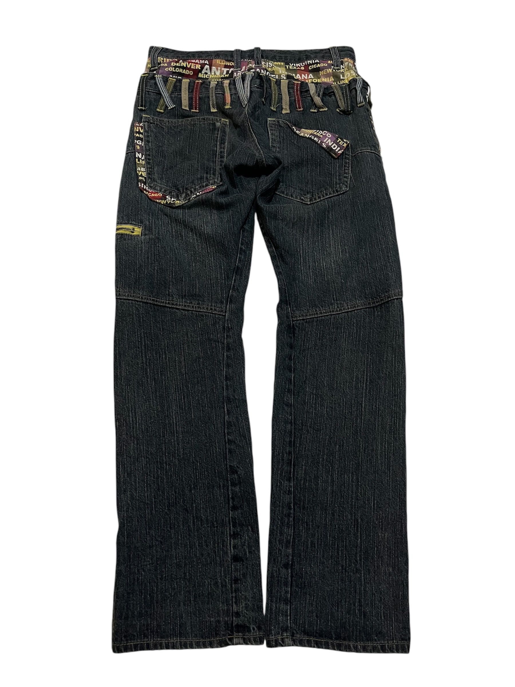 Hysteric Glamour × If Six Was Nine × Japanese Brand Anfui Japanese Brand Double Waist Roll Up Denim Jeans Size US 30 / EU 46 - 8 Thumbnail
