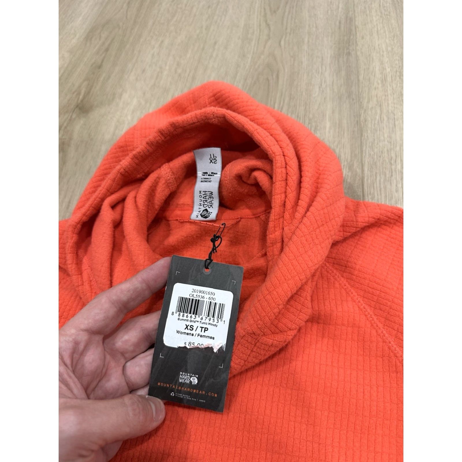 Mountain Hardwear NWT Mountain Hardwear Summit Grid Tunic Hoody Shirt XS Pink Womens Size XS / US 0-2 / IT 36-38 - 6 Thumbnail