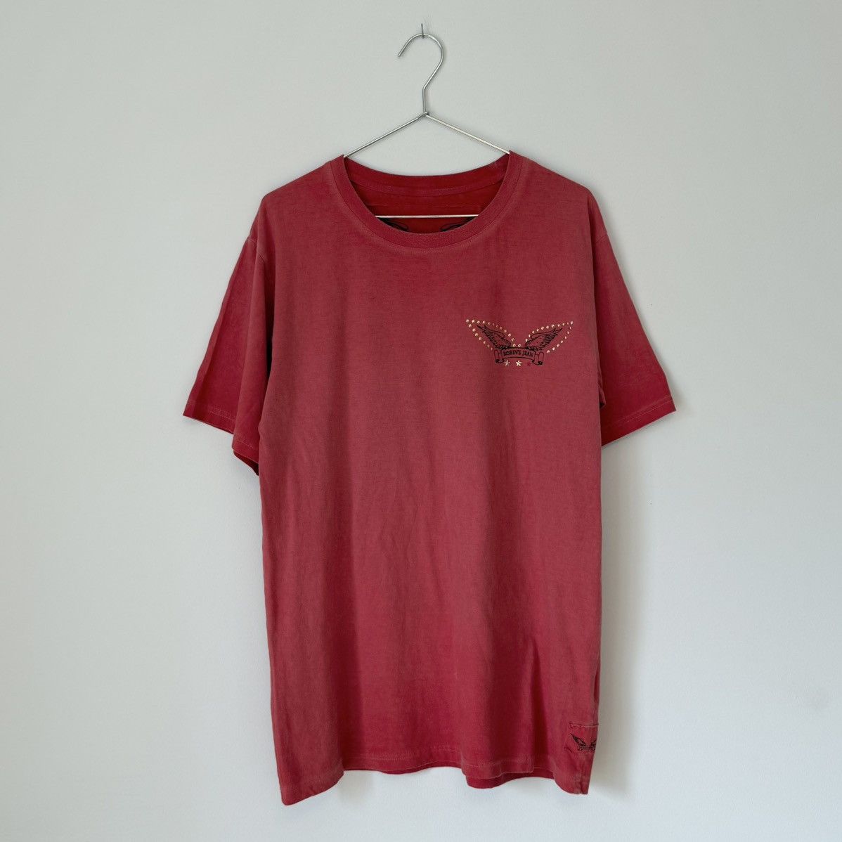 Robins Jeans Robin’s Jean Faded Overdyed Wings Logo Cotton Road Tee Y2K Size US L / EU 52-54 / 3 - 2 Thumbnail