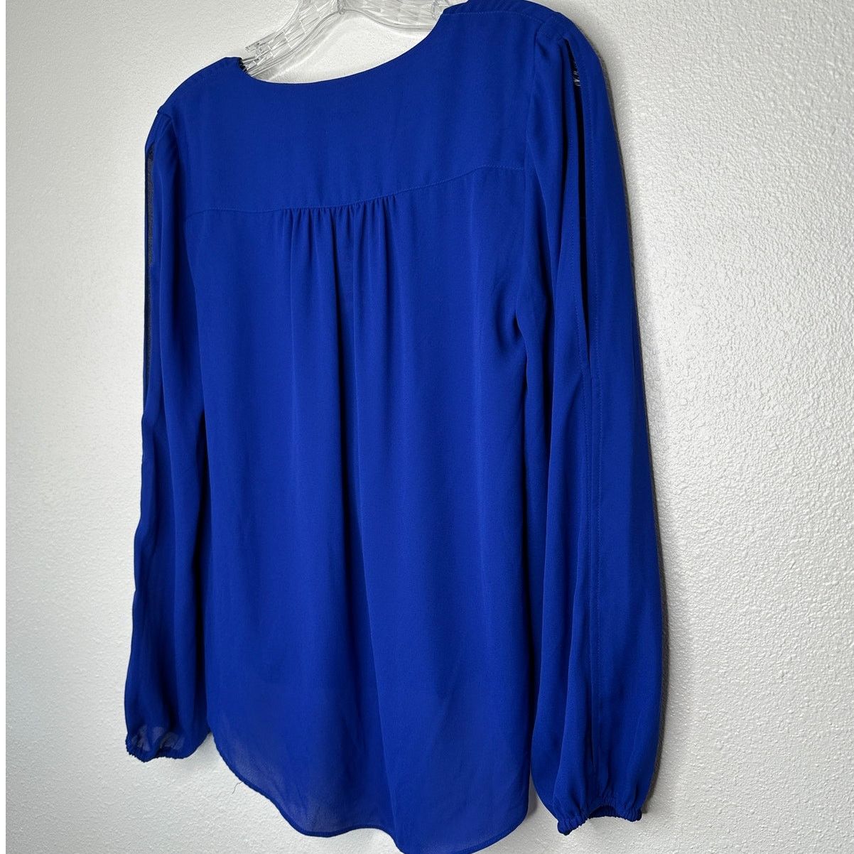 Other NWT INC Blue VNeck Faux Wrap Long Sleeve High-Low Blouse XS Size XS / US 0-2 / IT 36-38 - 8 Thumbnail