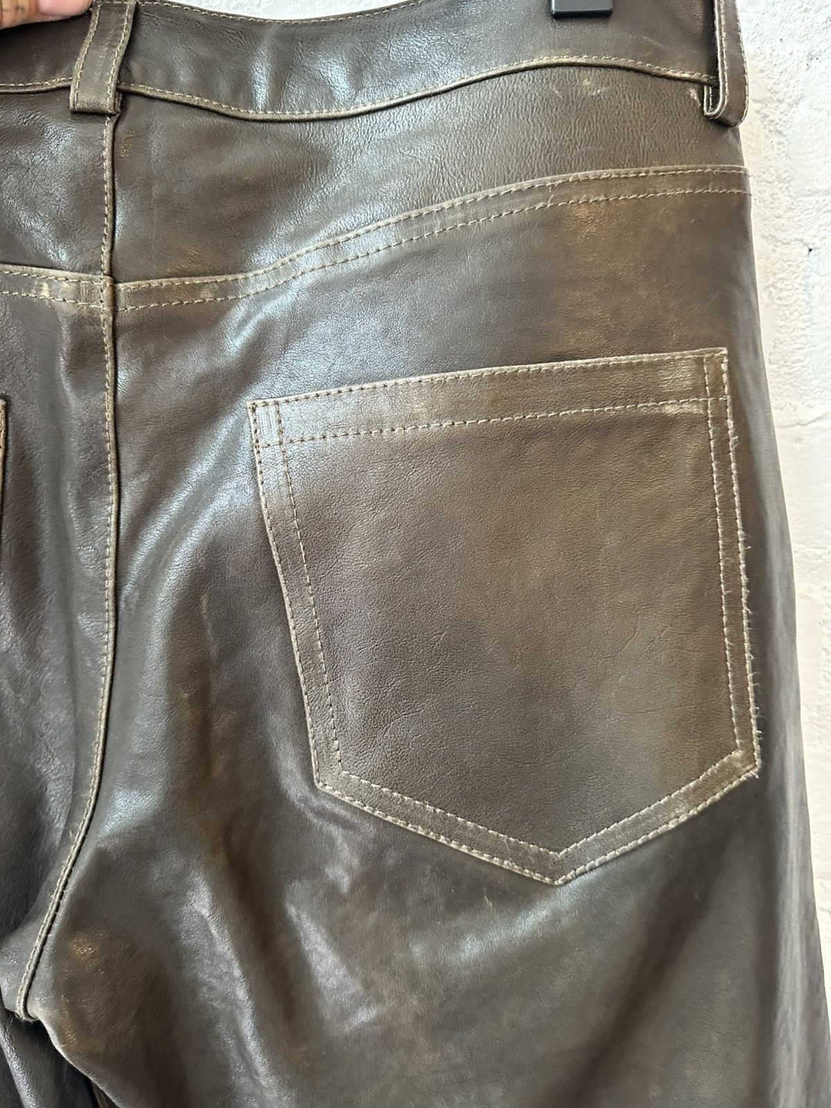 Enfants Riches Deprimes ERD ROCKSTAR TRAVIS SCOTT BROWN LEATHER JEANS PANTS 32 33 Size US 32 / EU 48 - 6 Thumbnail