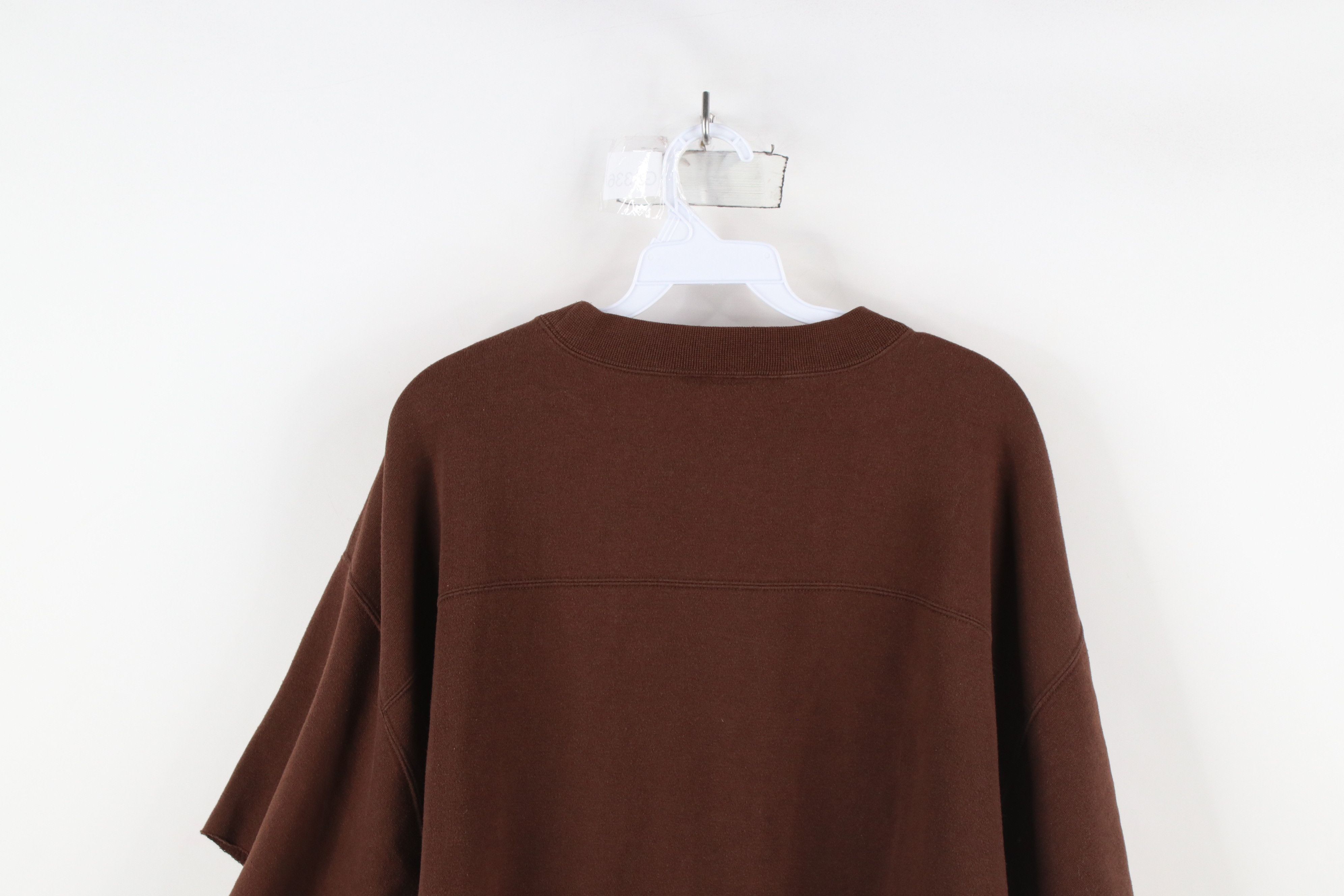 Vintage Vintage 90s Cleveland Cut Off Short Sleeve Sweatshirt Size US XL / EU 56 / 4 - 12 Thumbnail