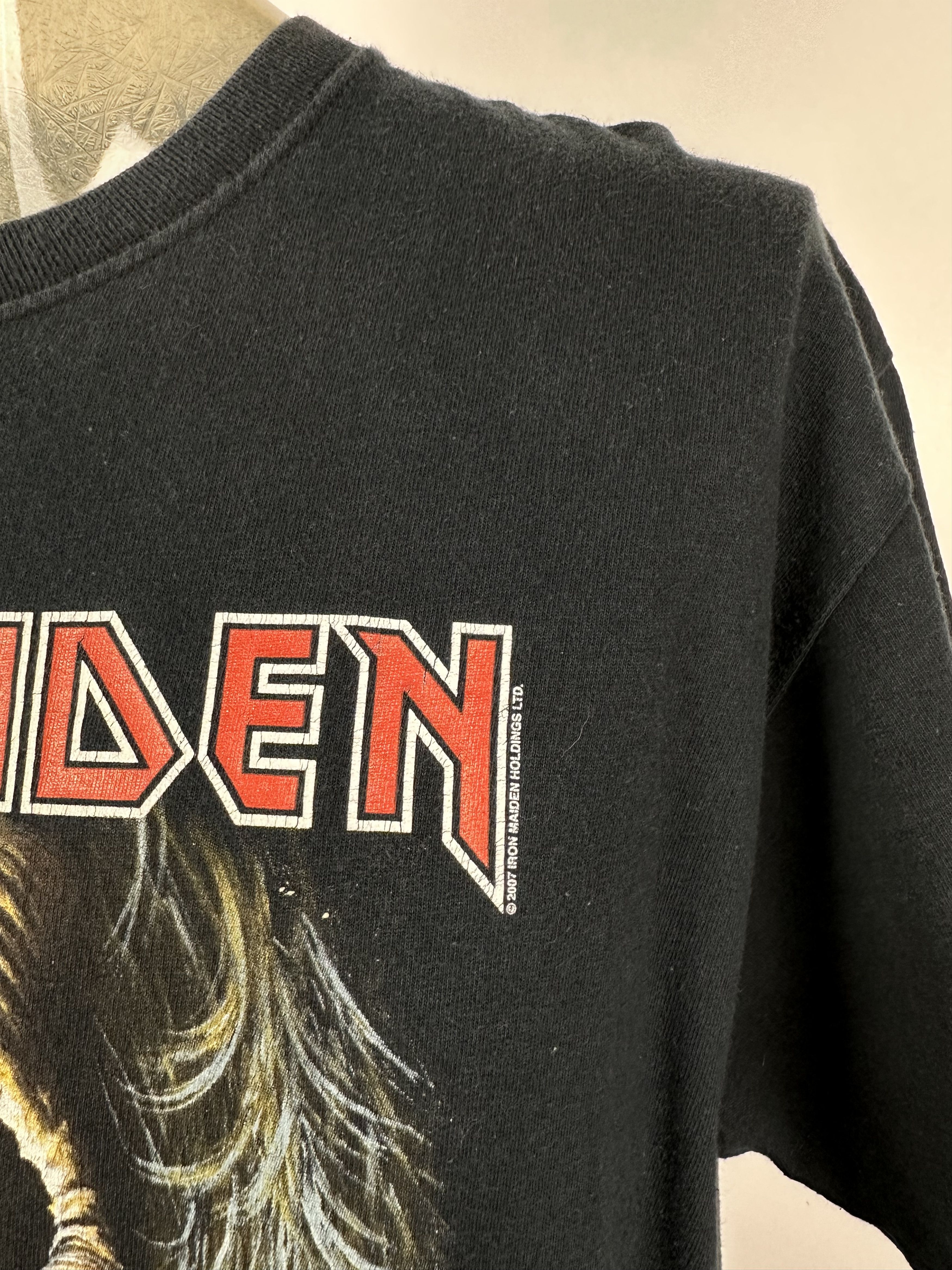 Iron Maiden × Vintage Iron Maiden 2007 T Shirt Fruit Of The Loom Shirt Tee Cotton Size US L / EU 52-54 / 3 - 6 Thumbnail
