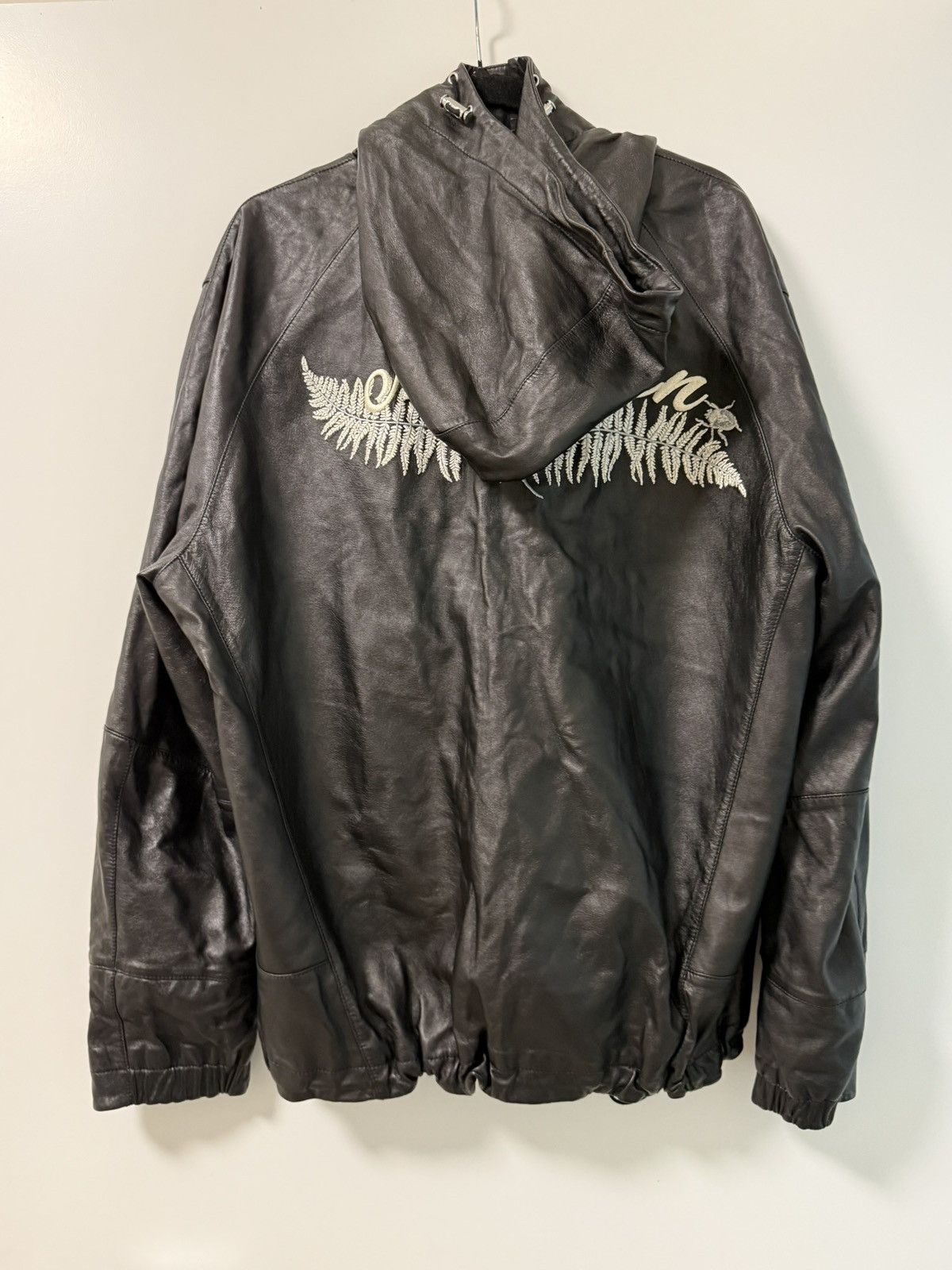 Alexander McQueen Alexander McQueen Leather Hooded Jacket Rare Size US L / EU 52-54 / 3 - 12 Thumbnail