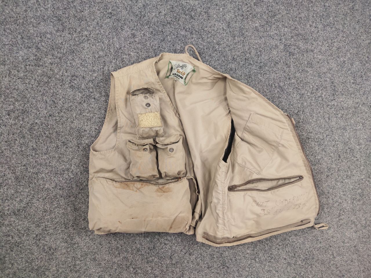 Vintage Rare Vintage 40~50's Masland Tac-L-Pac Fly Hunting Fish Vest Size US M / EU 48-50 / 2 - 24 Thumbnail