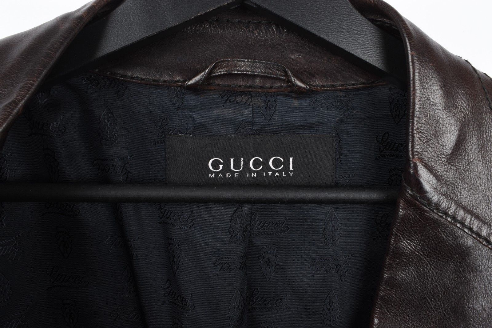 Gucci Gucci Men Leather Jacket blazer style Size IT52-L, S1931 Size US L / EU 52-54 / 3 - 6 Thumbnail