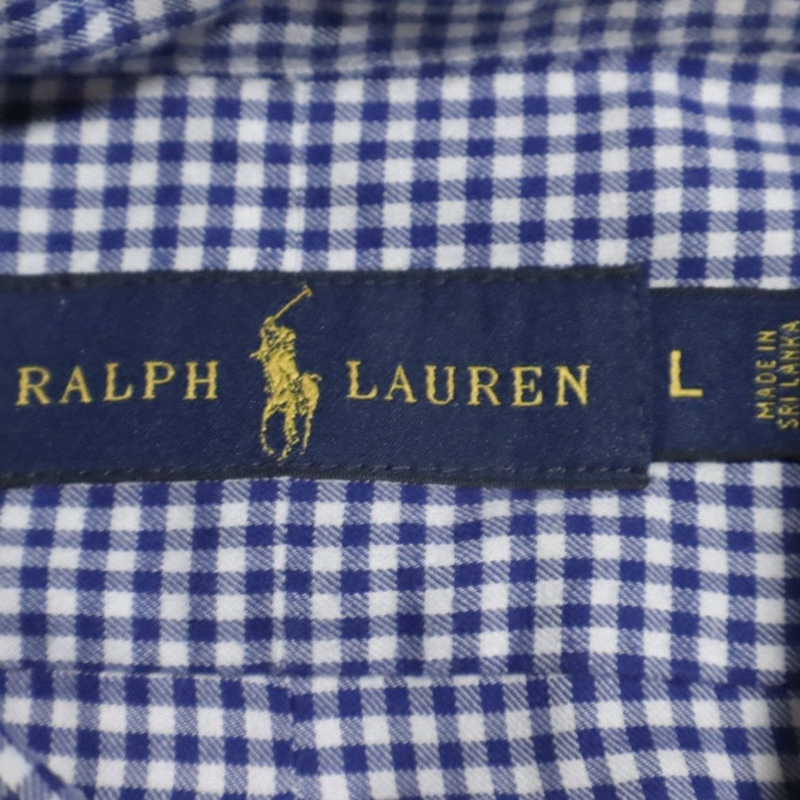 Ralph Lauren Ralph Lauren Dress Cotton Check Long Sleeve Button Down Shirt Blue Men's L Size 42R - 5 Thumbnail