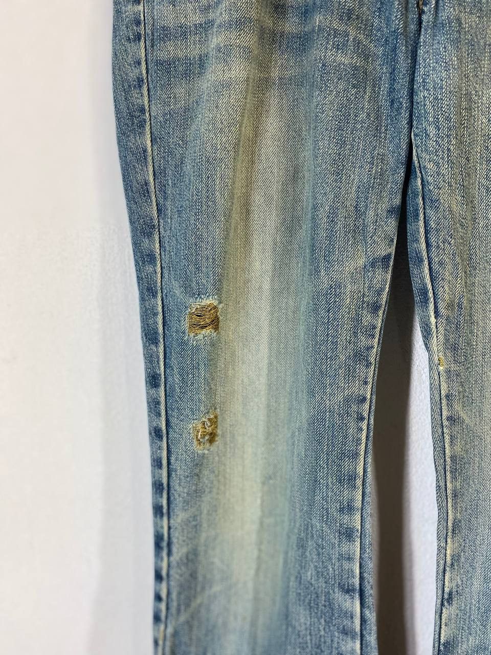 Vivienne Tam vivienne tam gold thread bootcut flare distressed denim Size 32" / US 10 / IT 46 - 10 Thumbnail