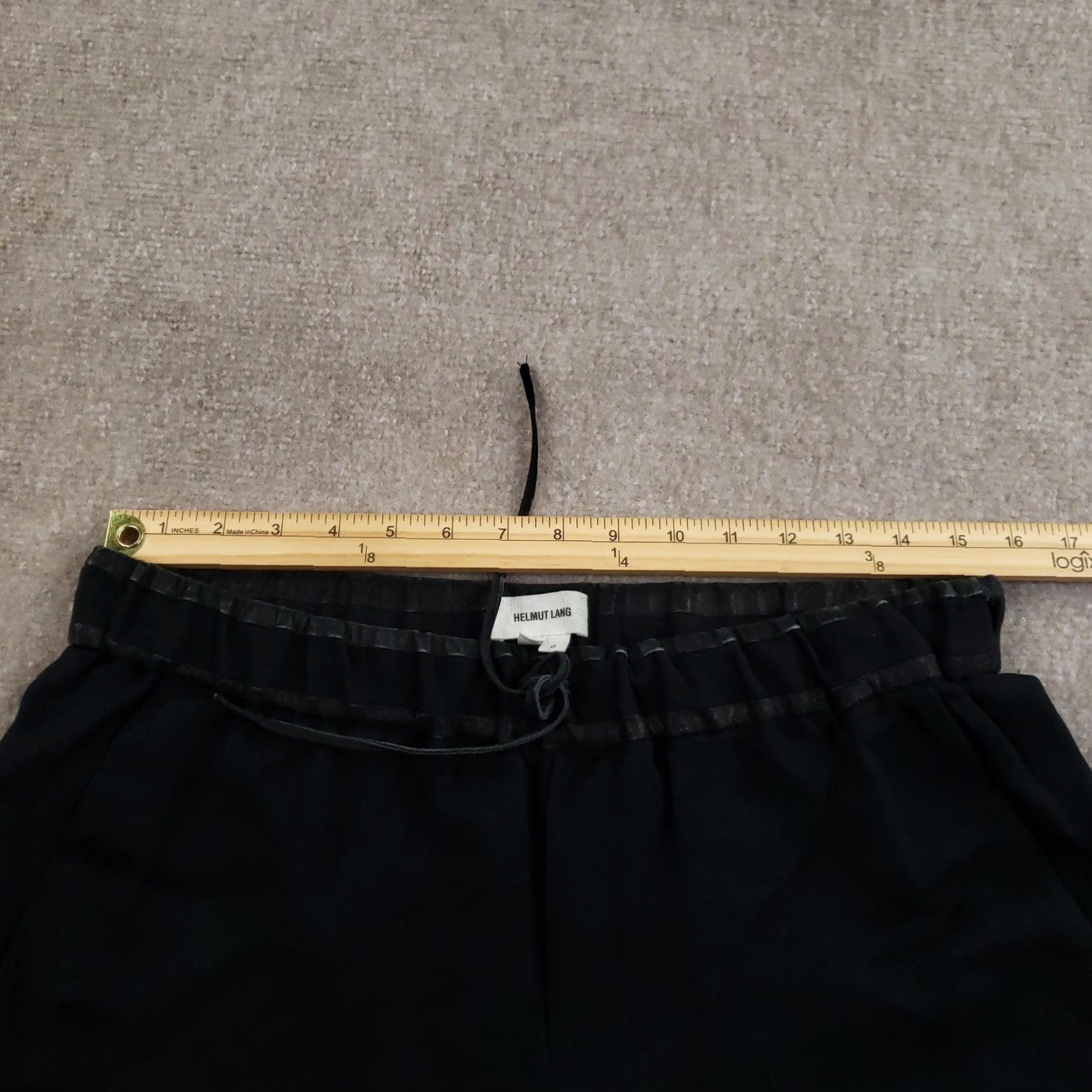 Helmut Lang VINTAGE HELMUT LANG Pants Womens 8 Black Jogger Silk Lined Ankle Zip Tapered Made USA Size 30" / US 8 / IT 44 - 6 Thumbnail