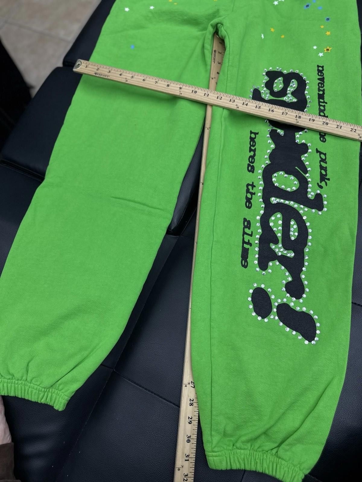 Other Sp5der Worldwide Slime Green Sweats Young Thug Spider (L) Size US 34 / EU 50 - 10 Thumbnail