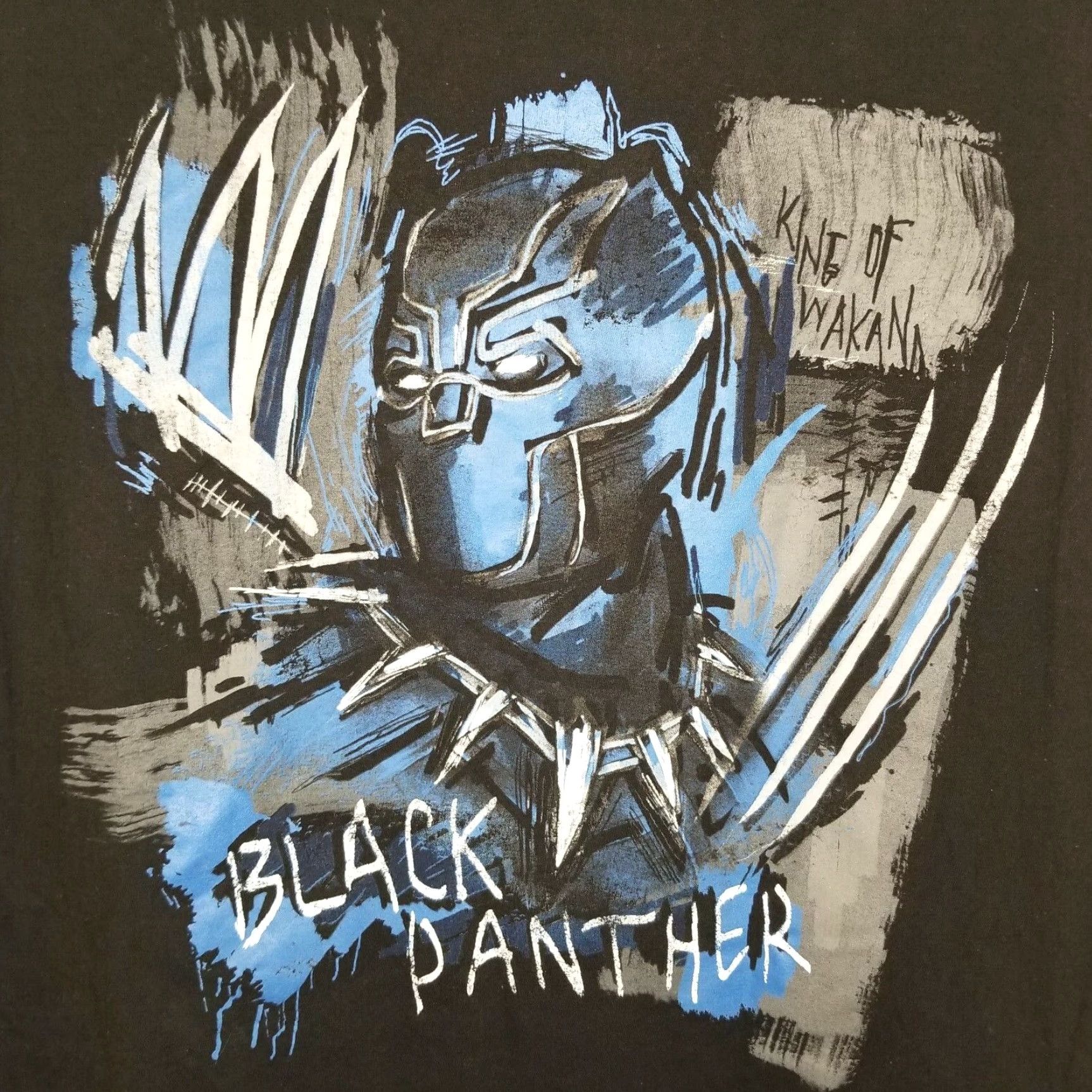 Vintage Marvel Black Panther Short Sleeve Graphic T-Shirt XL Men Black Panther Model XL Size US XL / EU 56 / 4 - 2 Thumbnail