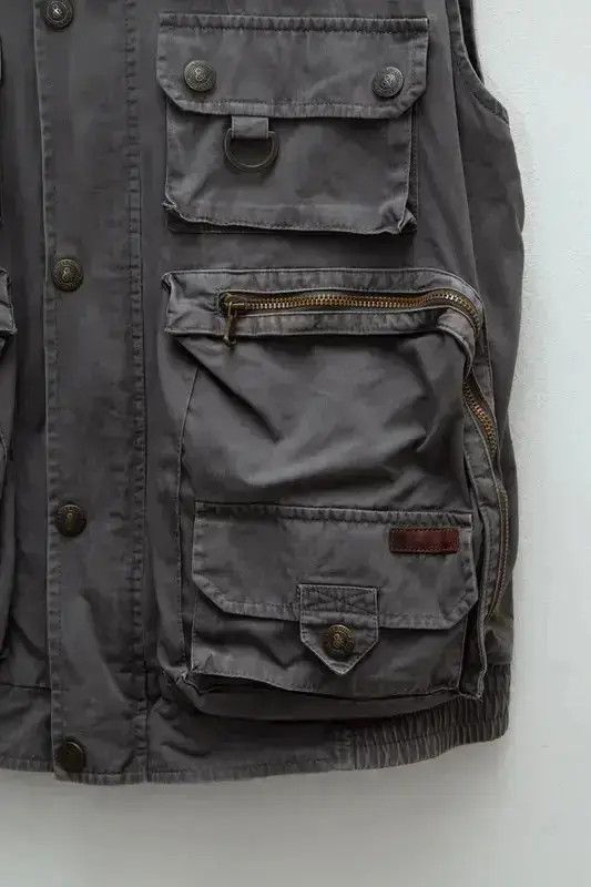 Dolce & Gabbana × Vintage DOLCE GABBANA Jacket Utility Cargo Field Vest 90s Grey Size US L / EU 52-54 / 3 - 5 Thumbnail