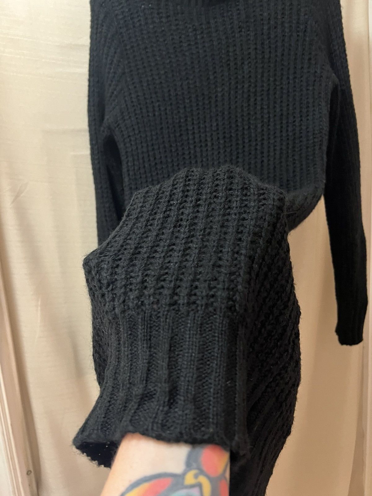 Nasty Gal Nasty Gal black turtleneck knit sweater dress size small Size S / US 4 / IT 40 - 4 Thumbnail