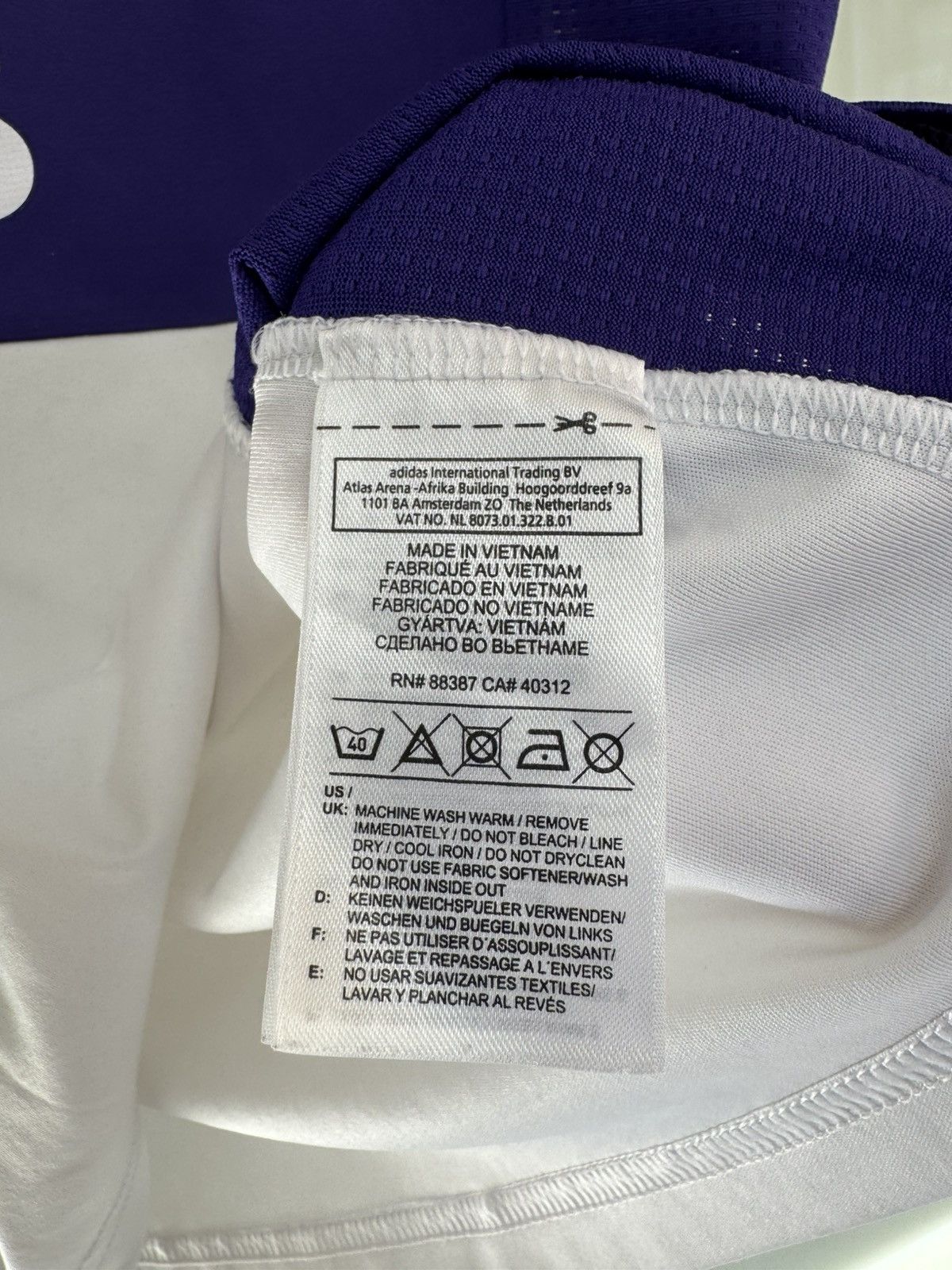 Adidas Anderlecht 2011-2012 Home Player Issue #14 Soccer Jersey Kit Size US M / EU 48-50 / 2 - 15 Thumbnail