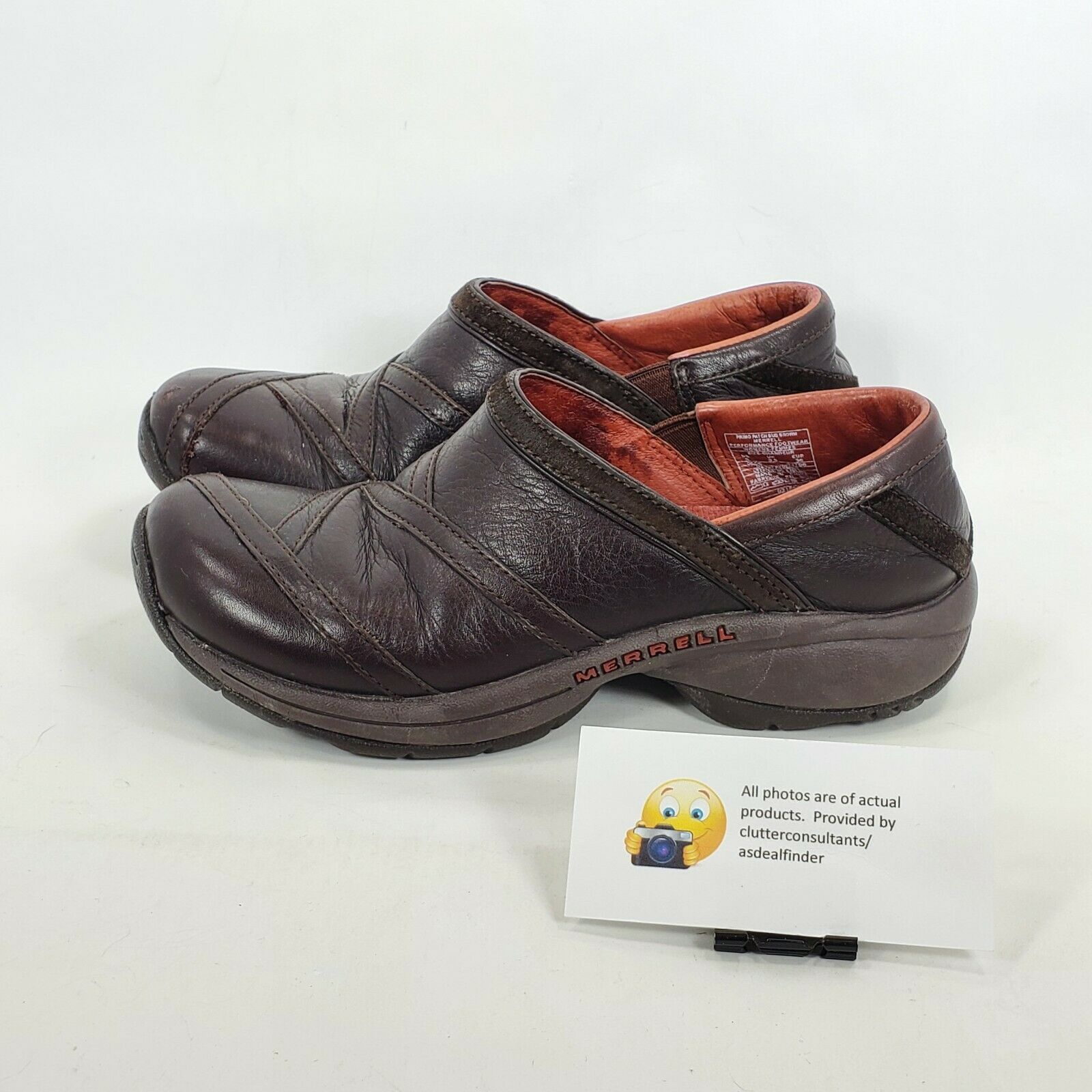 Merrell Merrell Promo Patch Bug Clog Womens Size 6 63796 Brown Red Size US 6 / IT 36 - 1 Thumbnail