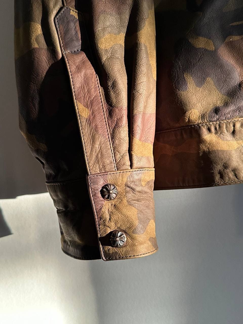 Chrome Hearts Leather Camo Jacket Size US XL / EU 56 / 4 - 4 Thumbnail
