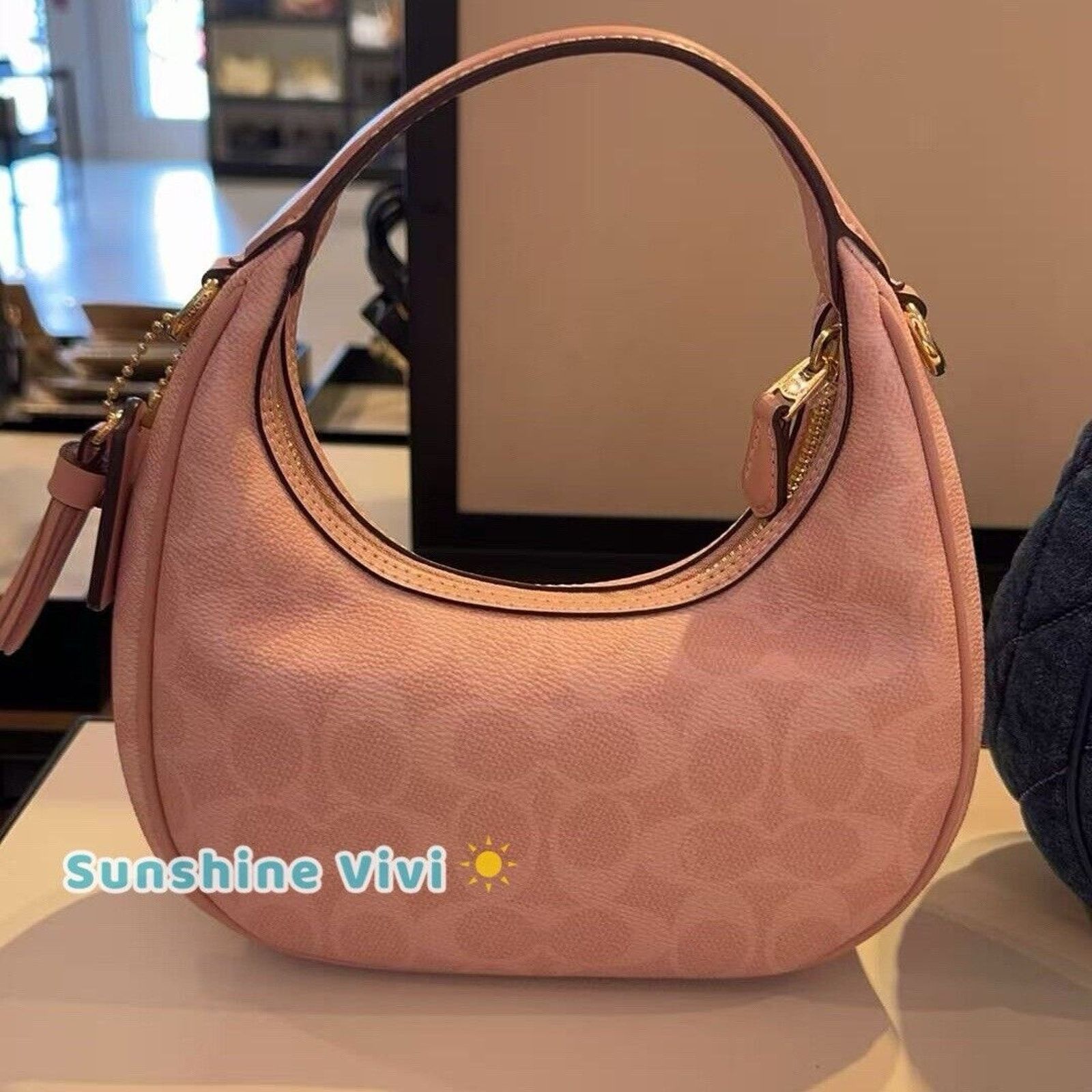 Coach NWT Coach Carmen Mini Crossbody Bag CAM83 Powder Pink Size ONE SIZE - 3 Thumbnail