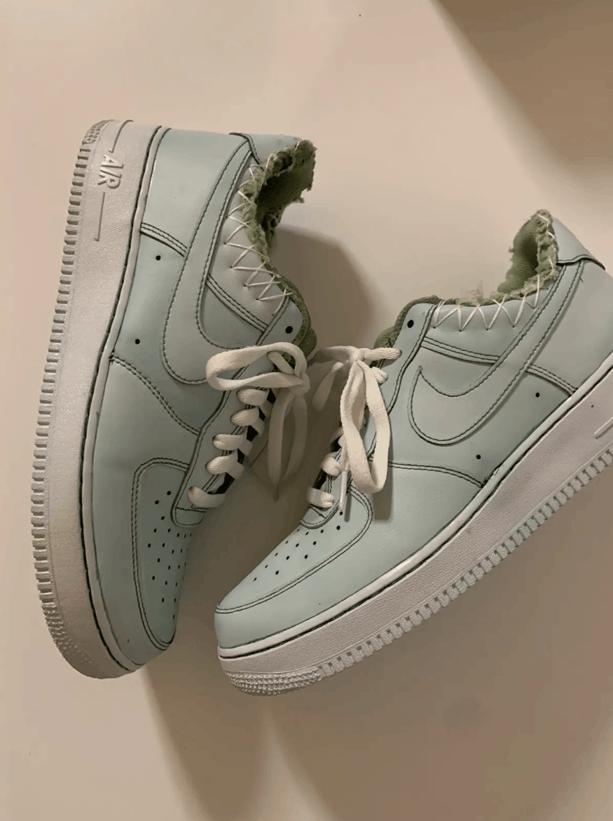 Nike Stealboyz Nike Air Force 1 Custom Mint Green Y2k AF1 US10.5 Size US 10.5 / EU 43-44 - 1 Thumbnail