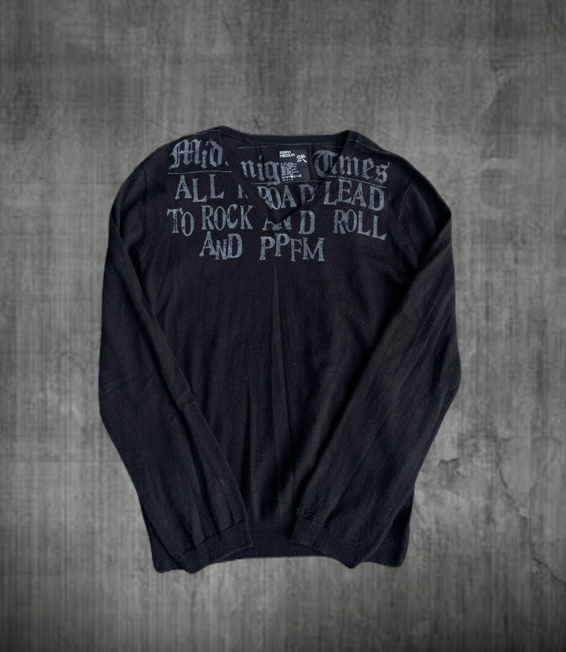 If Six Was Nine 2000s PPFM Vkei Poem V-neck Summer Knit Japanese archive Y2K Size US S / EU 44-46 / 1 - 1 Thumbnail