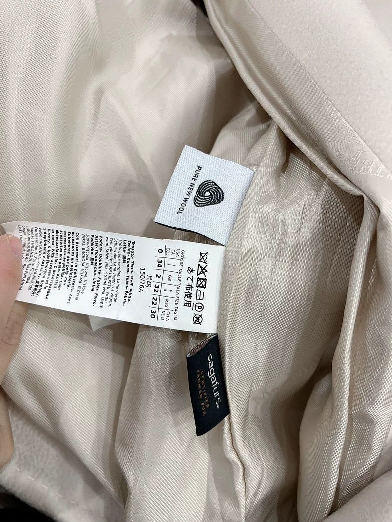 Max Mara Max Mara Classic mango snow white coat Size XS / US 0-2 / IT 36-38 - 4 Thumbnail