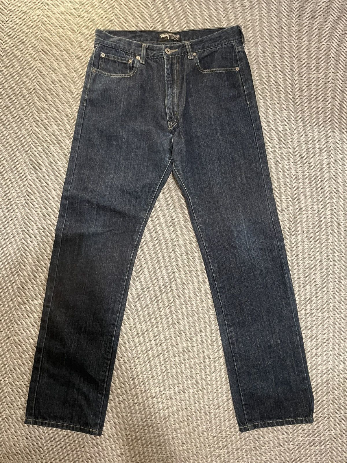 STUSSY DENIM WAHSED USED PANTS DOUBLE S
