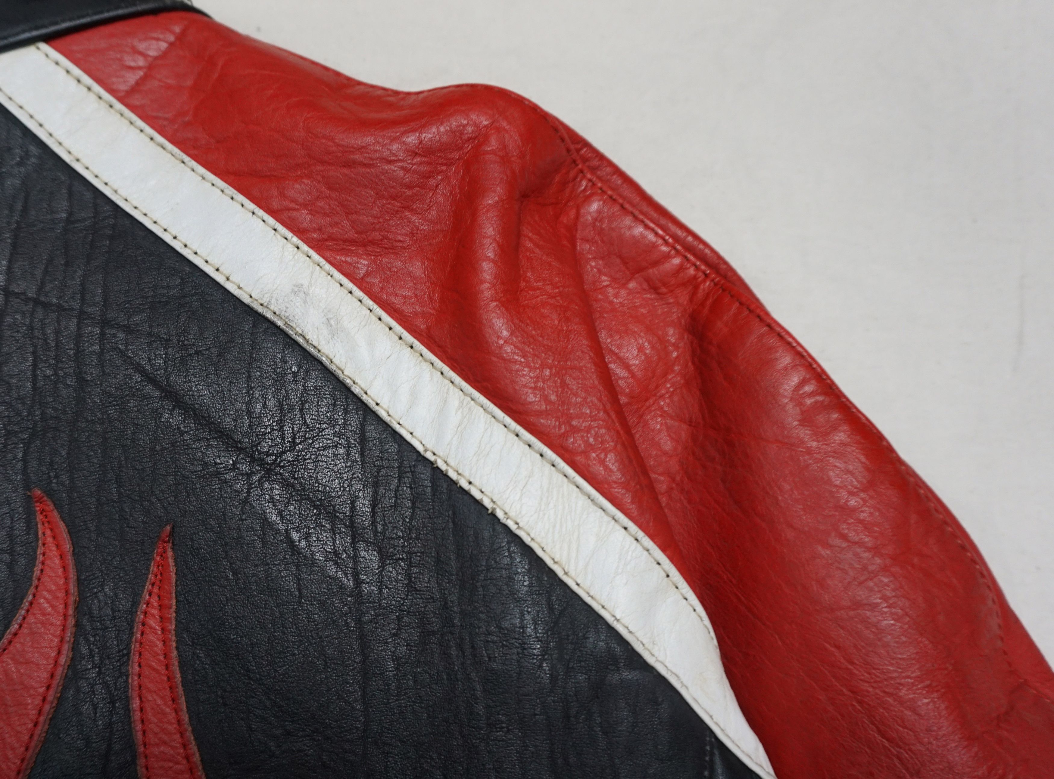 Vintage Virtual Fighter Leather Jacket Jacky Bryant Size US L / EU 52-54 / 3 - 6 Thumbnail