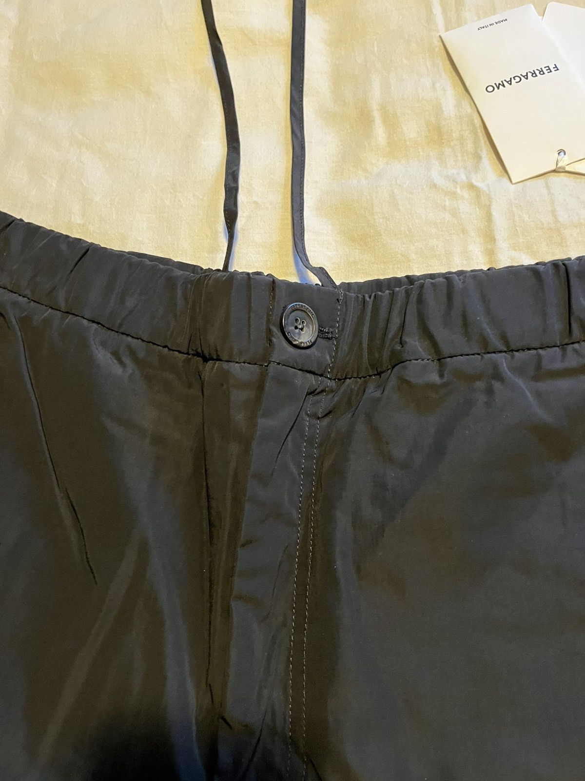 Salvatore Ferragamo Ferragamo nylon wide leg pants. Size US 34 / EU 50 - 7 Thumbnail