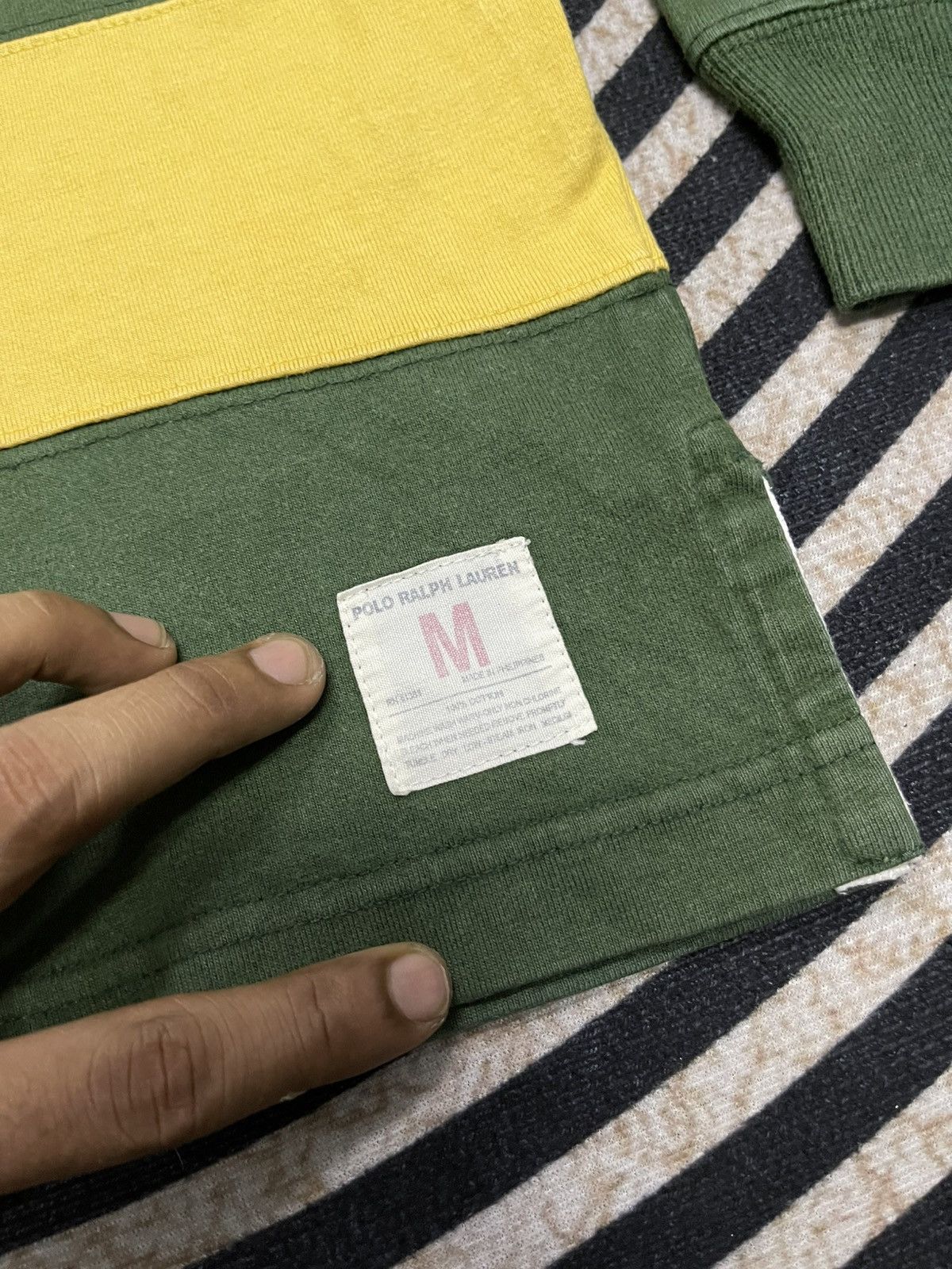 Polo Ralph Lauren 1990 POLO RALPH LAUREN STRIPES KANYE WEST STYLE POLO SHIRT Size US M / EU 48-50 / 2 - 6 Thumbnail