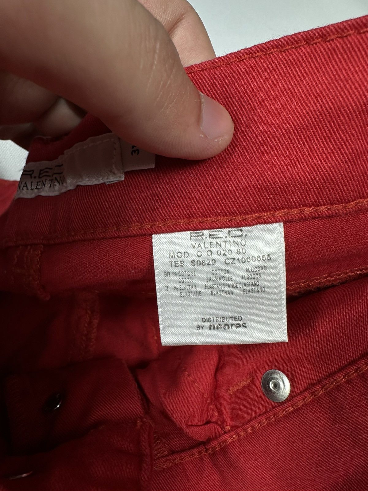 RED Valentino Red Valentino Jeans Pants Classic Basic Logo Slim Straight Size 27" / US 4 / IT 40 - 11 Thumbnail