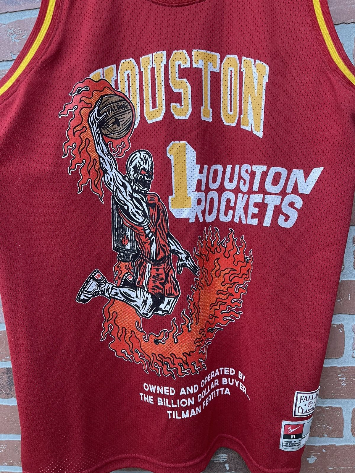 Warren Lotas Size L - Warren Lotas Houston Rockets Jersey Clean! Size US L / EU 52-54 / 3 - 2 Thumbnail