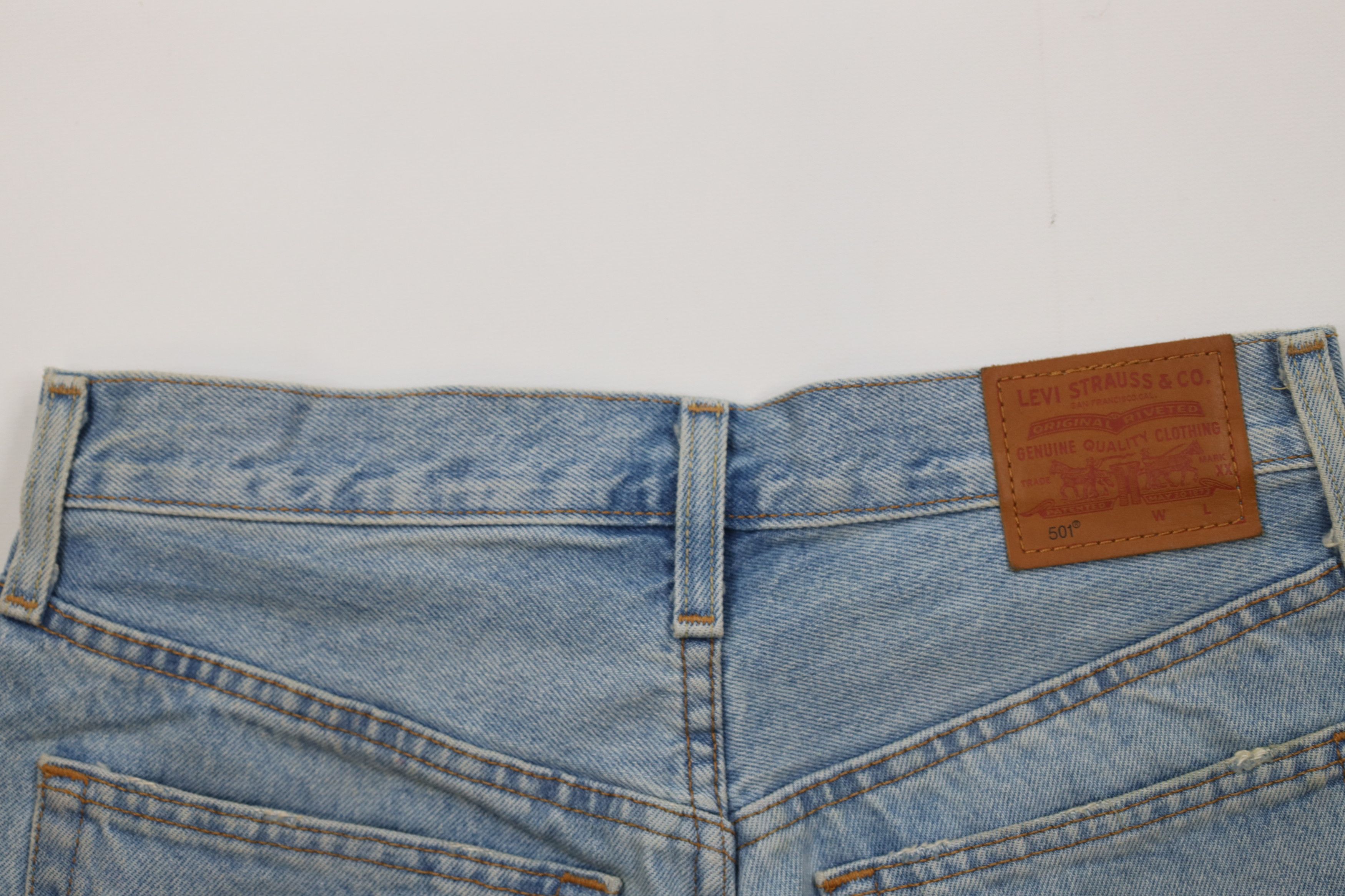 Levi's Vintage Y2K Levis 501xx Button Fly Original Denim Shorts Size 25" / US 0 / IT 36 - 11 Thumbnail