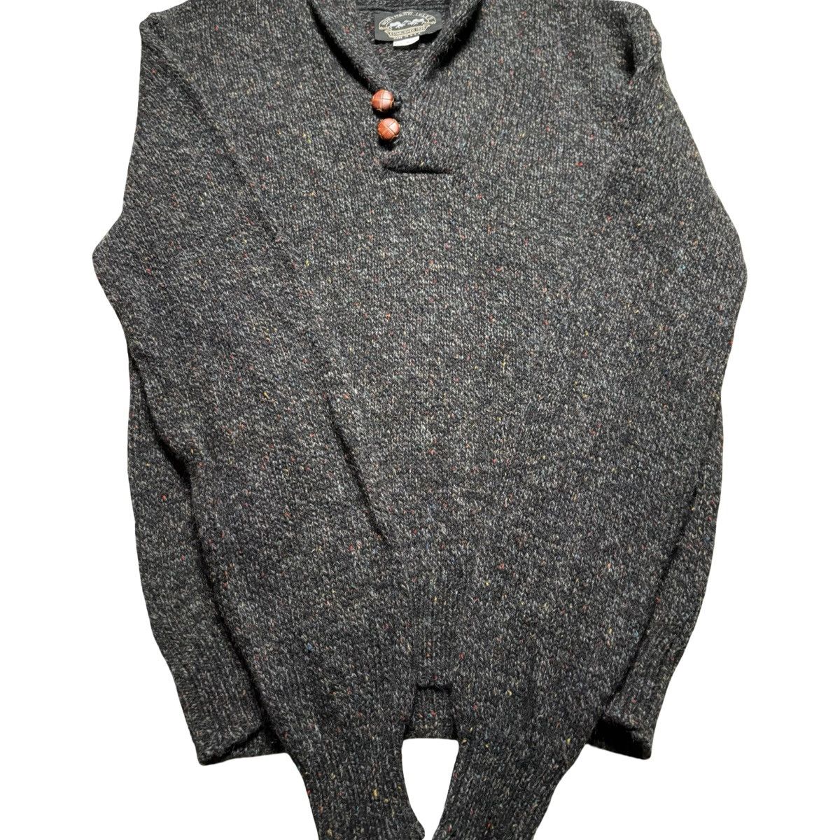 Other Vintage Northern Isles Mens Shawl Collar Wool Sweater XL Size US XL / EU 56 / 4 - 6 Thumbnail