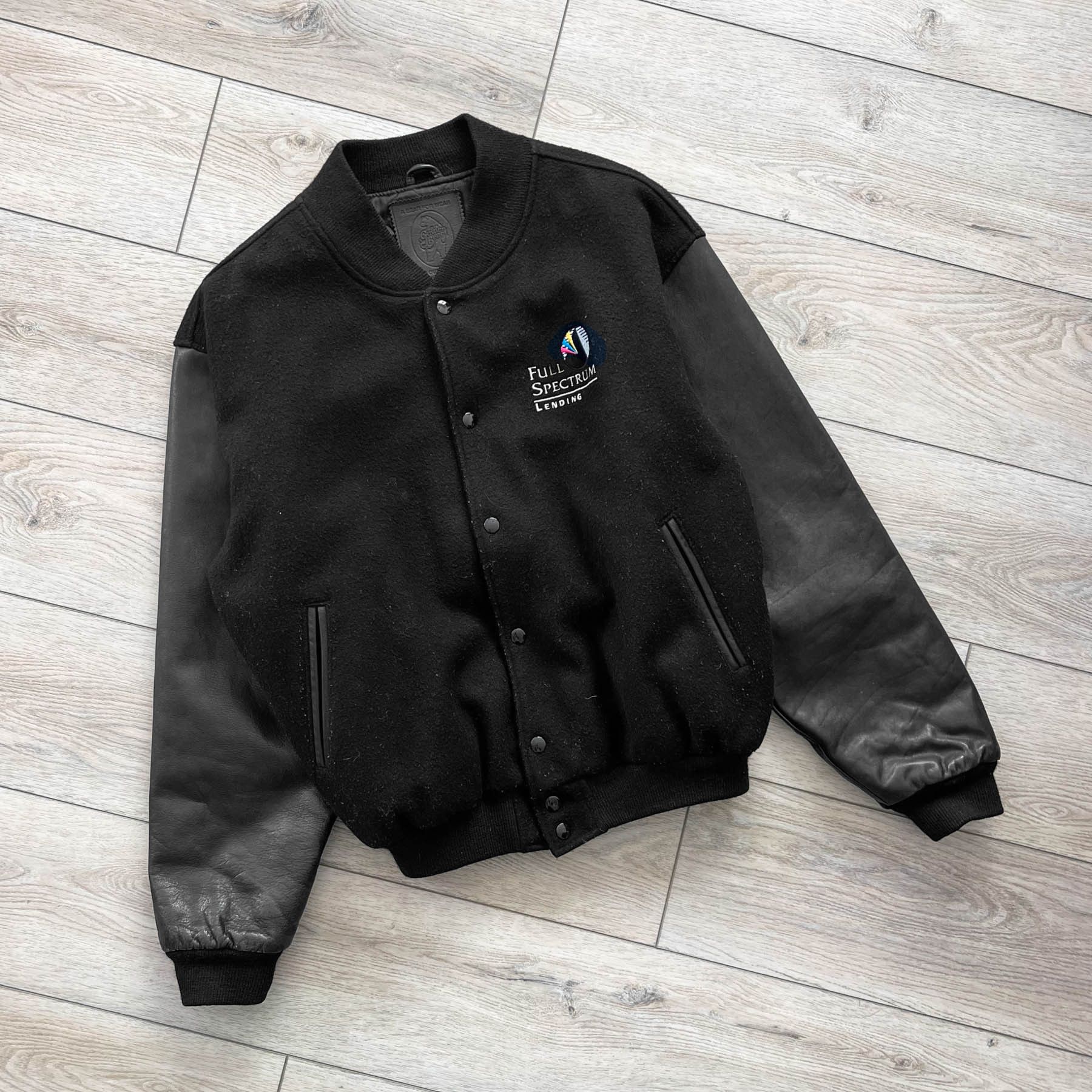 Vintage Rare VTG Golden Bear Leather Wool Variety Jacket USA Size US L / EU 52-54 / 3 - 4 Thumbnail