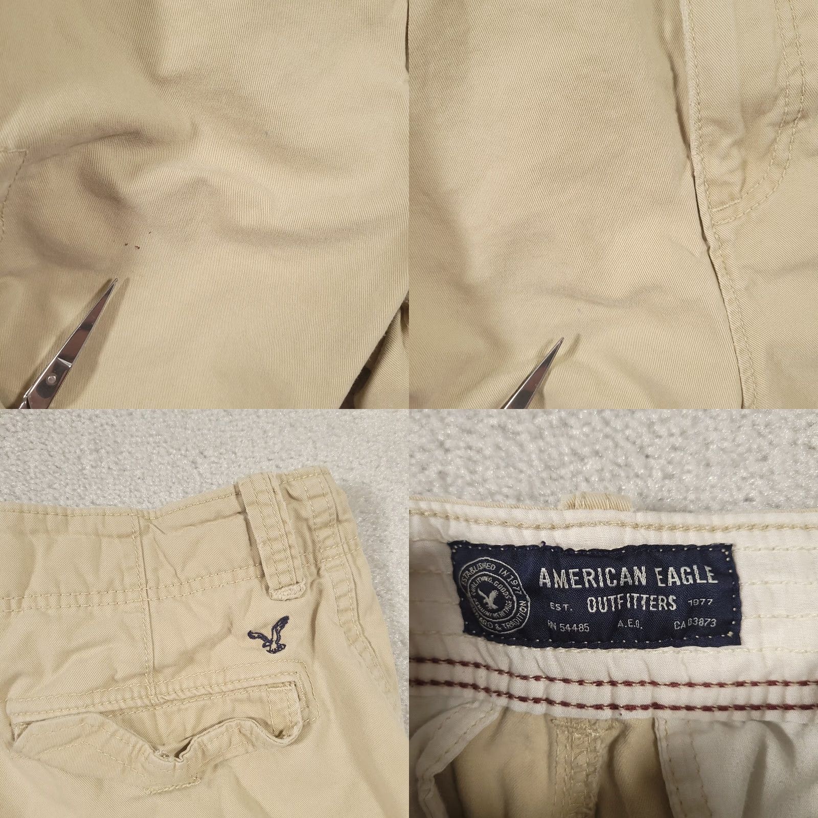 American Eagle Outfitters VINTAGE American Eagle Cargo Shorts Mens Size 30 Beige 10" Inseam Size US 30 / EU 46 - 8 Thumbnail