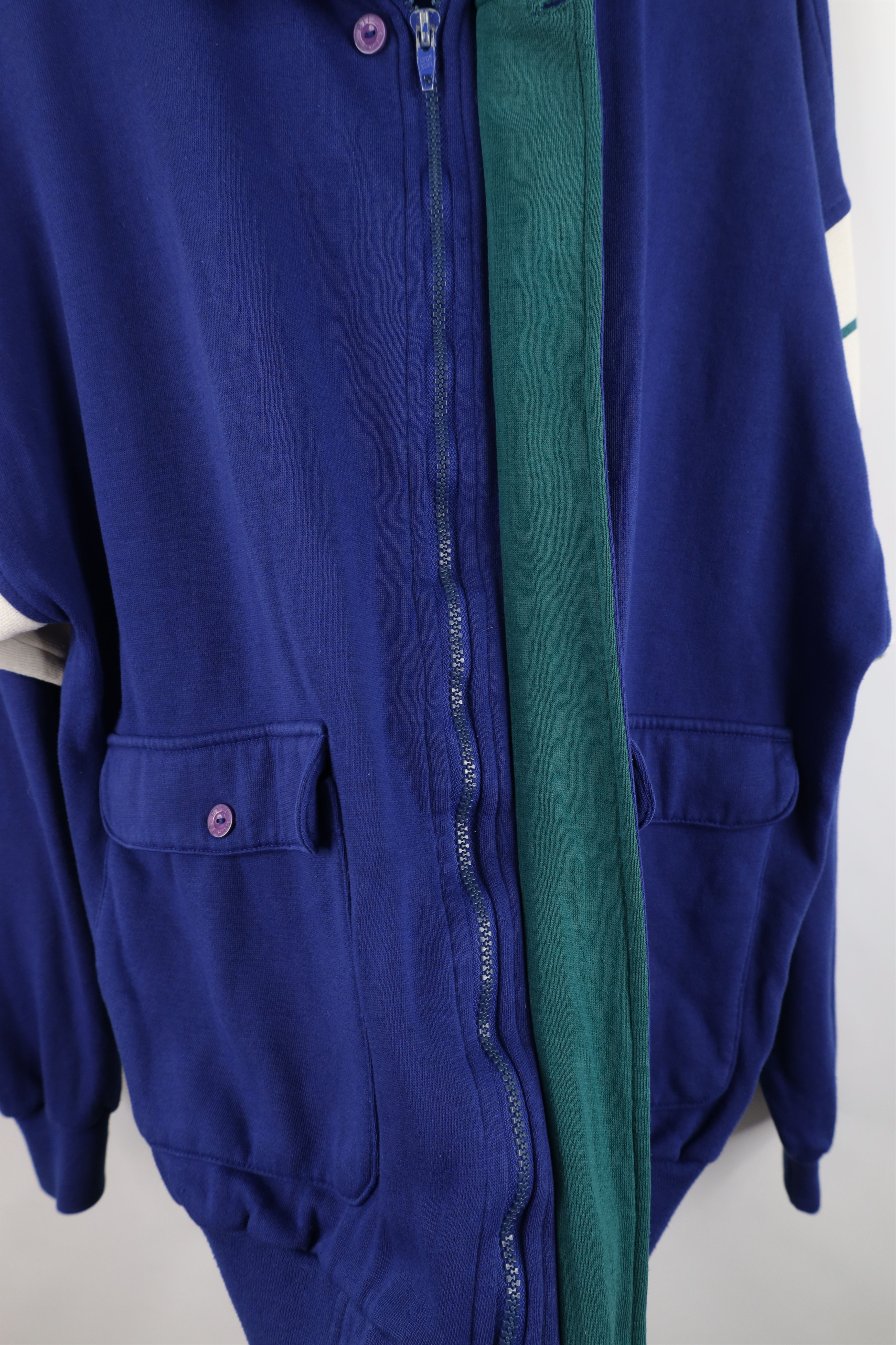 Vintage Vintage 90s Streetwear Warm Up Tennis Track Jacket Blue Size US L / EU 52-54 / 3 - 9 Thumbnail
