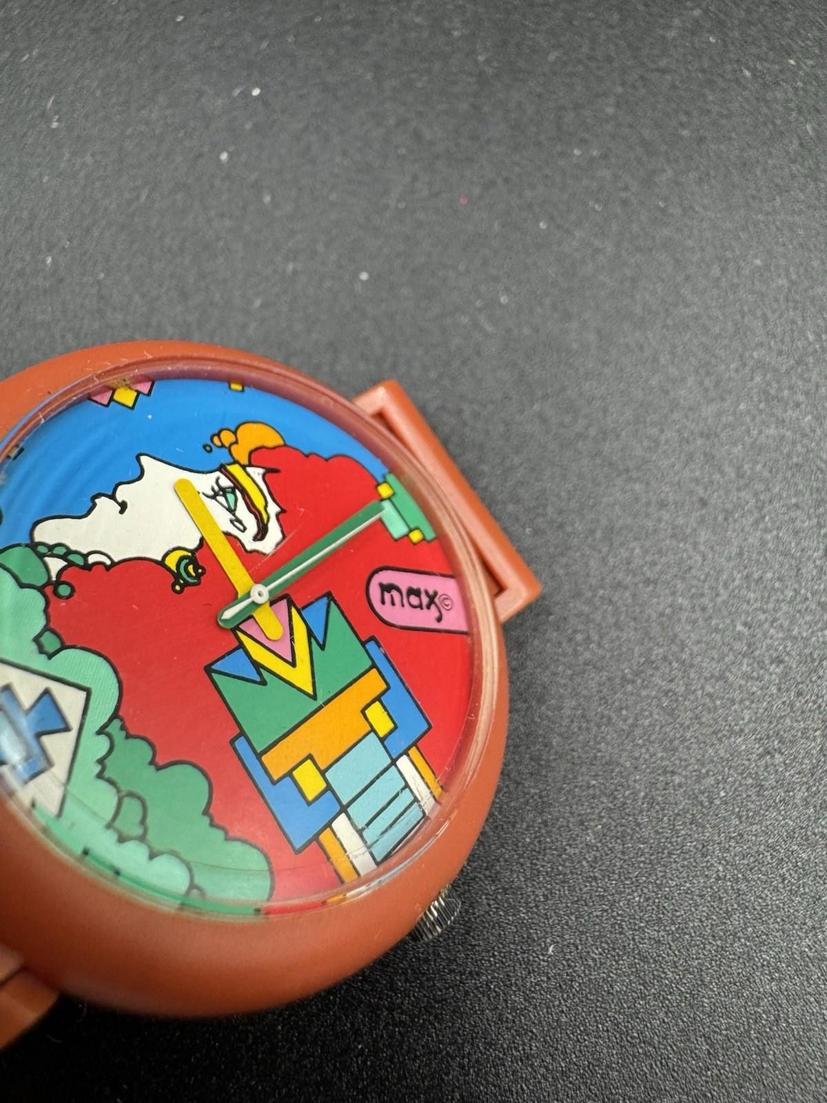 Other Vintage 1988 PETER MAX Wrist Watch Rare ! Collector’s Piece Size ONE SIZE - 5 Thumbnail
