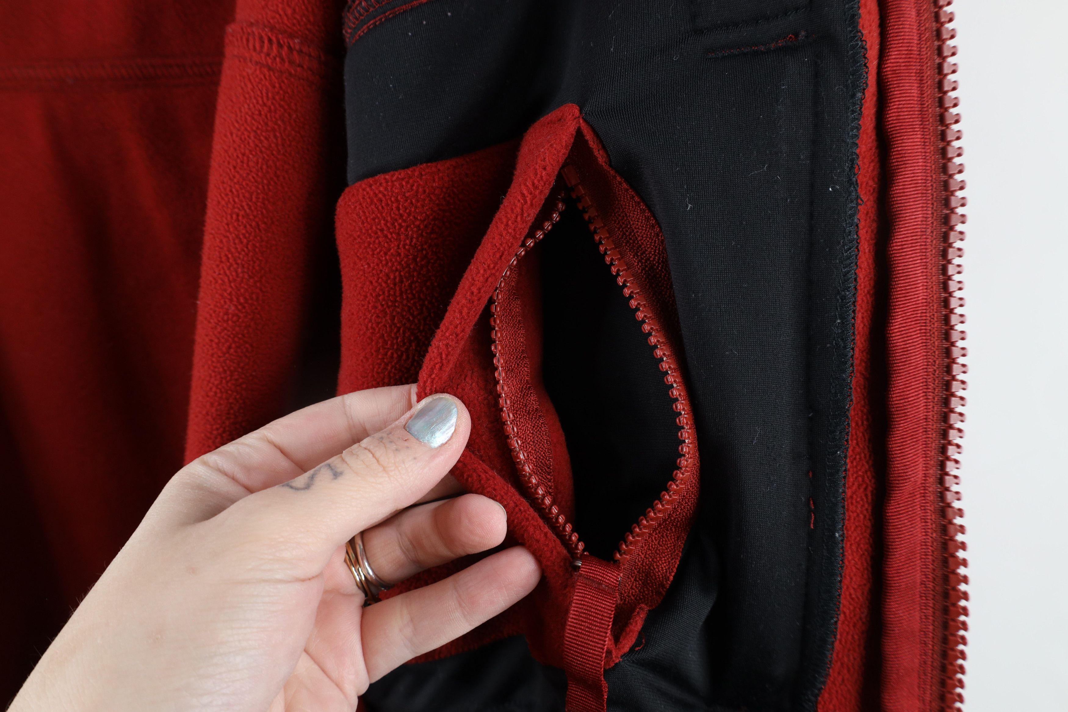 Duluth Trading Company × Vintage Duluth Trading Co Shoreman Fleece Full Zip Jacket Red Size US L / EU 52-54 / 3 - 10 Thumbnail