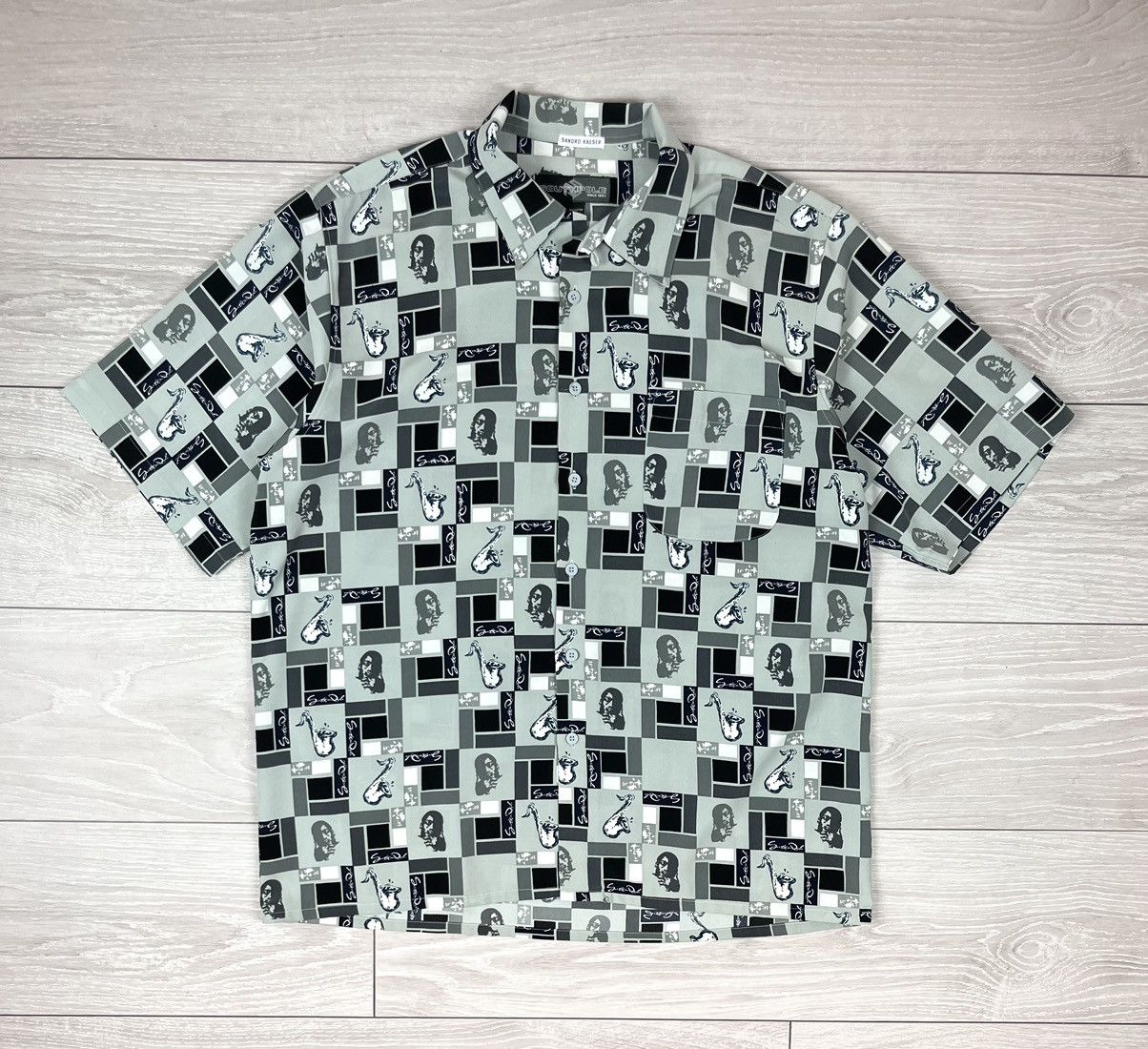 Southpole Southpole Vintage 00s Monogram Jazz Rap Oversized Shirt Size US XL / EU 56 / 4 - 1 Thumbnail