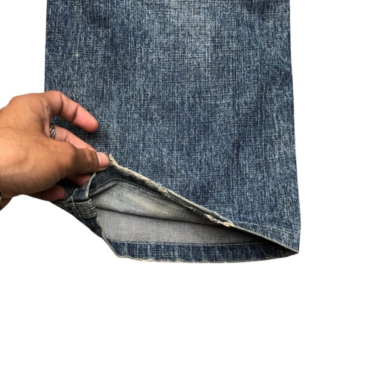 Levi's Vintage Clothing Vintage Levi’s White Tab Sashiko Repair Denim Jeans Size US 31 - 7 Thumbnail