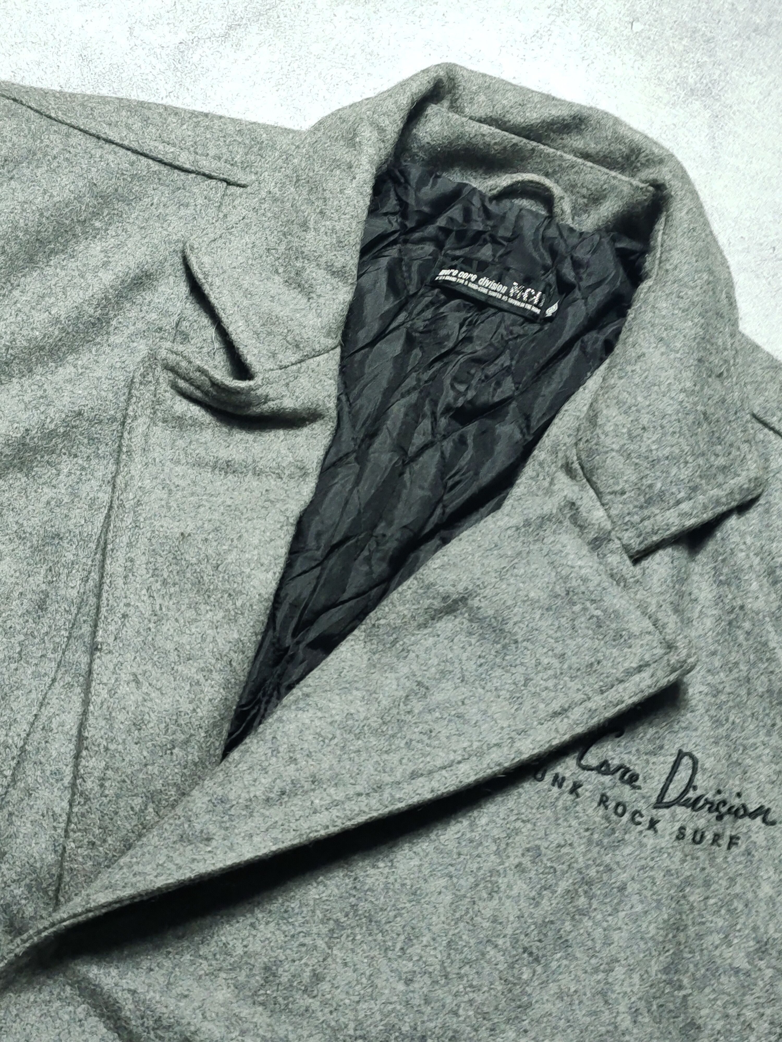 Vintage M.C.D x Punk Rock Surf Vintage Wool Biker Jacket Size US L / EU 52-54 / 3 - 3 Thumbnail